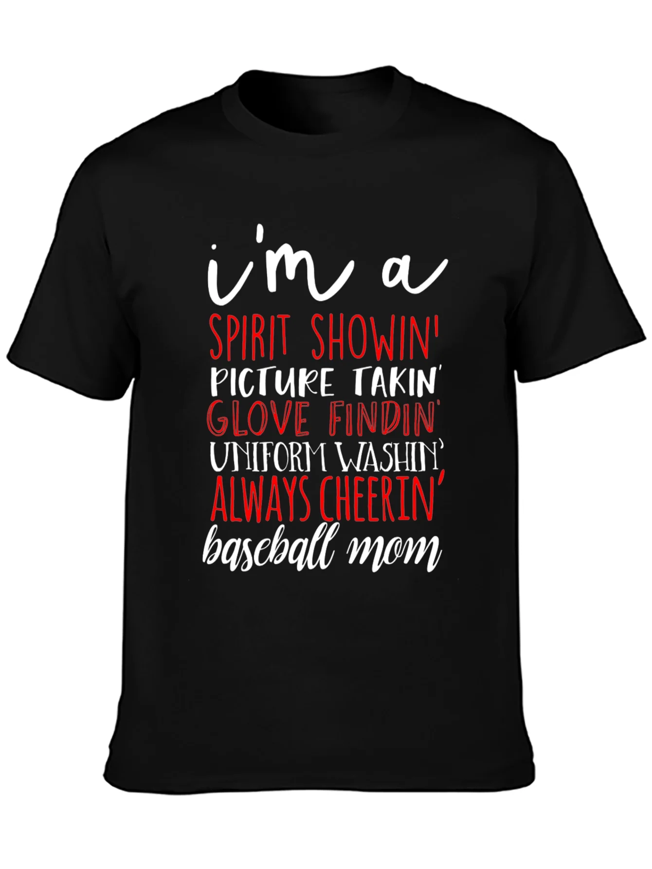 Rebbecca Baseball Mom Graphic T-Shirt