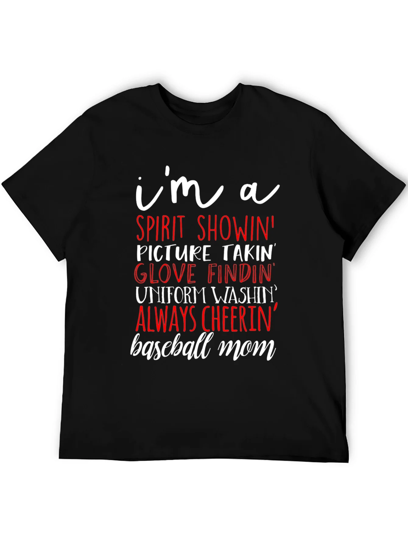 Rebbecca Baseball Mom Graphic T-Shirt