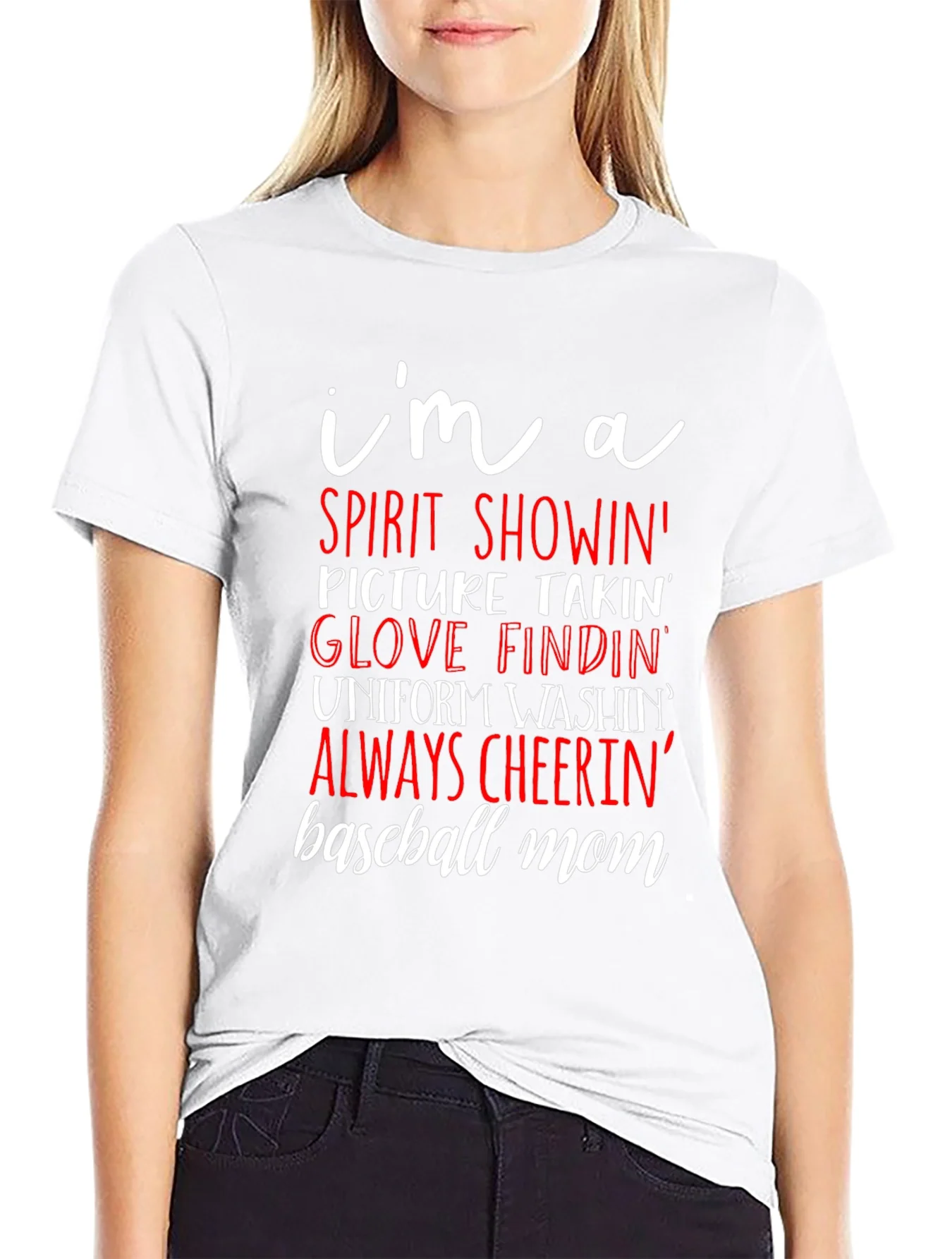 Rebbecca Baseball Mom Graphic T-Shirt