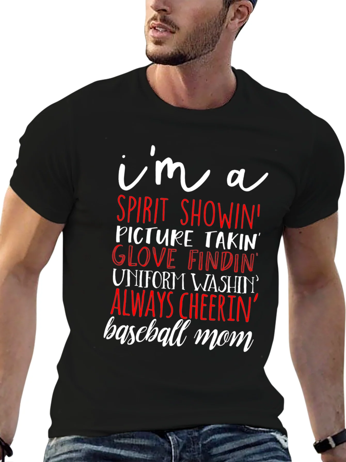 Rebbecca Baseball Mom Graphic T-Shirt