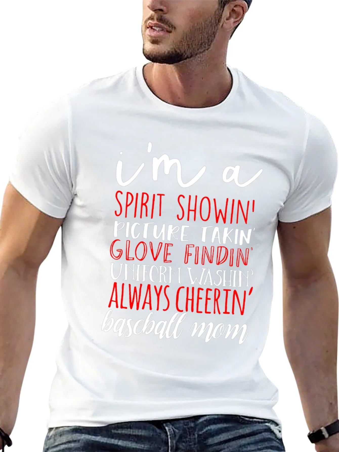 Rebbecca Baseball Mom Graphic T-Shirt