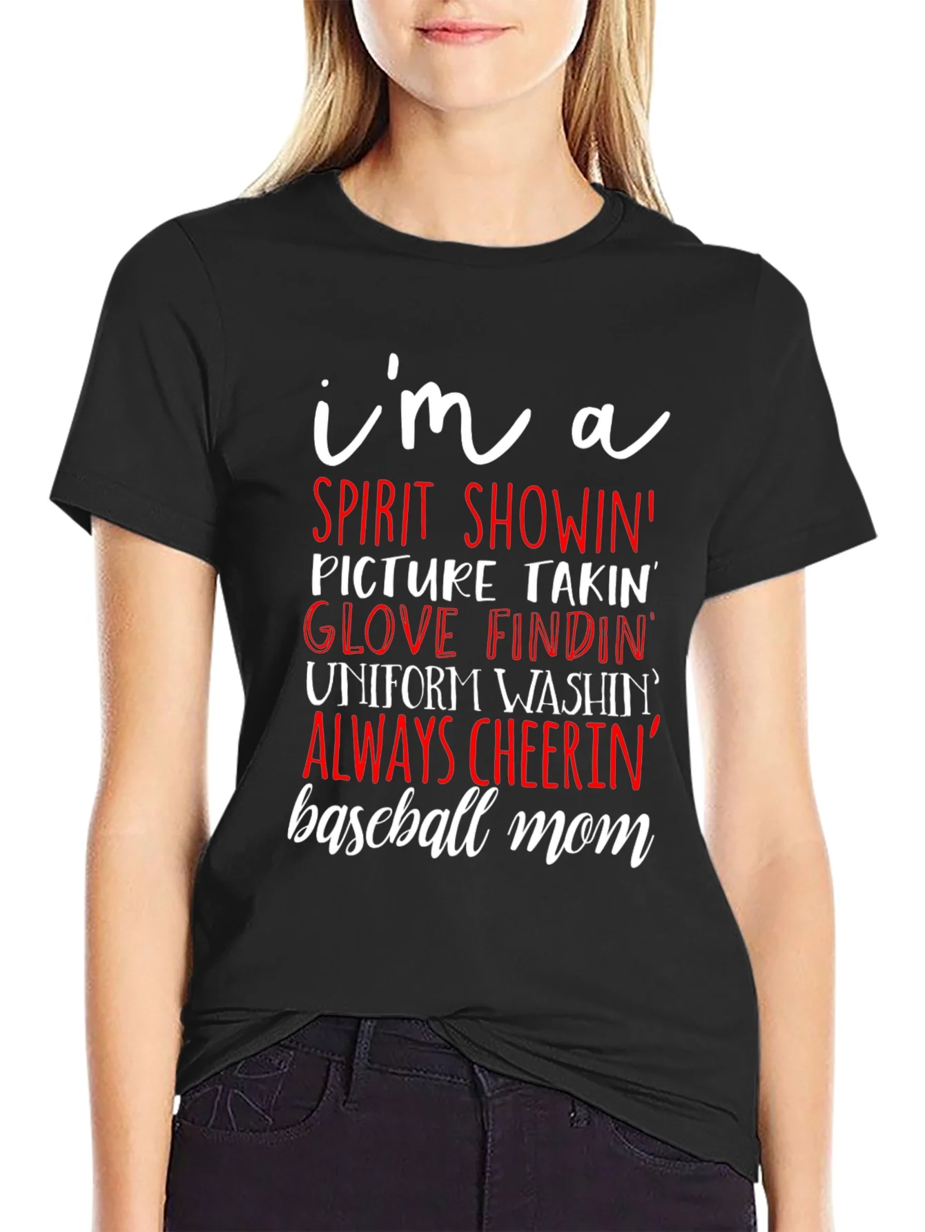 Rebbecca Baseball Mom Graphic T-Shirt