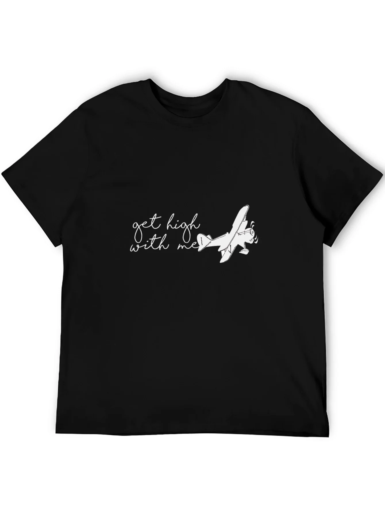 Rebbecca Get High With Me Airplane Graphic Tee