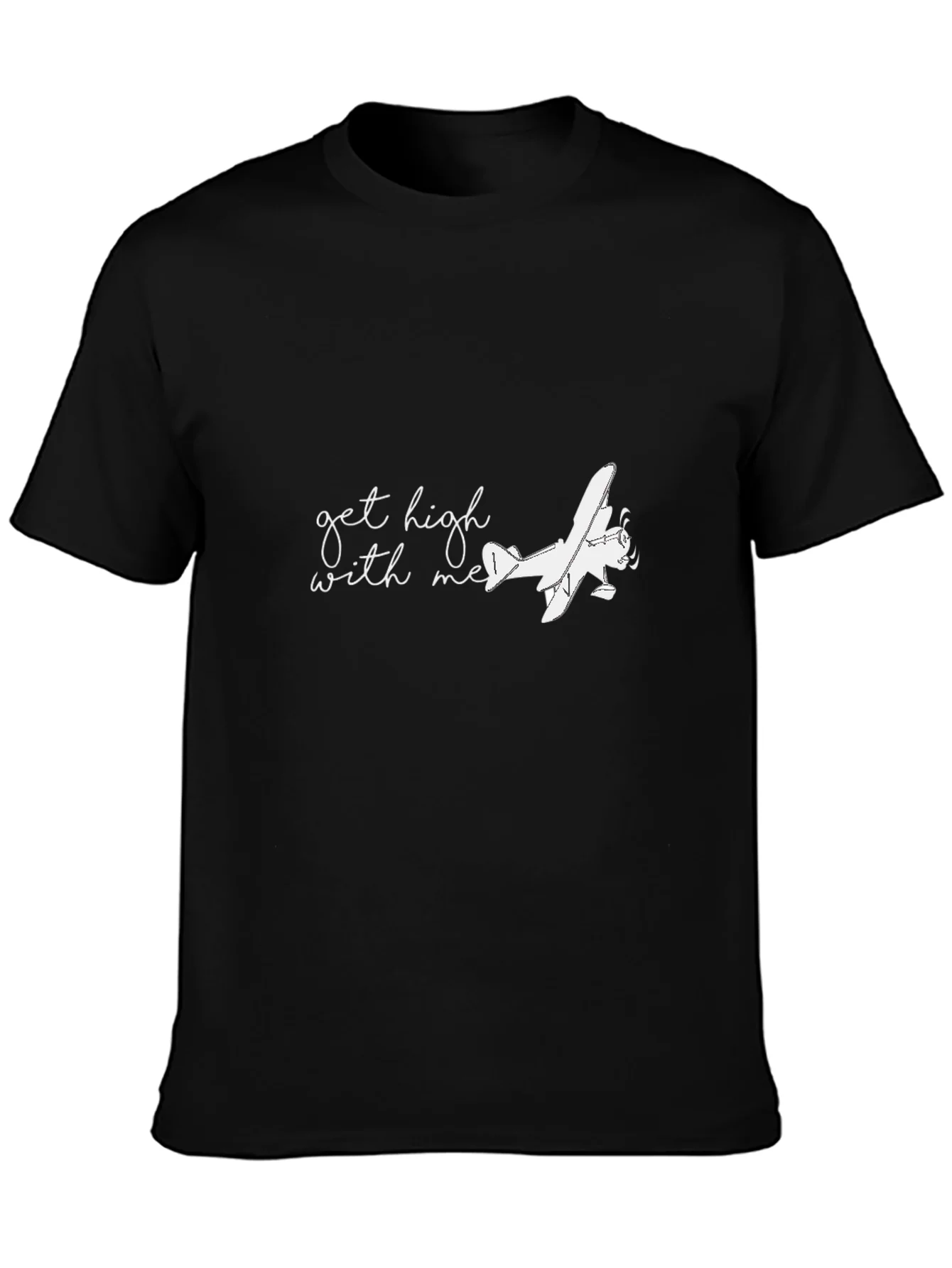 Rebbecca Get High With Me Airplane Graphic Tee
