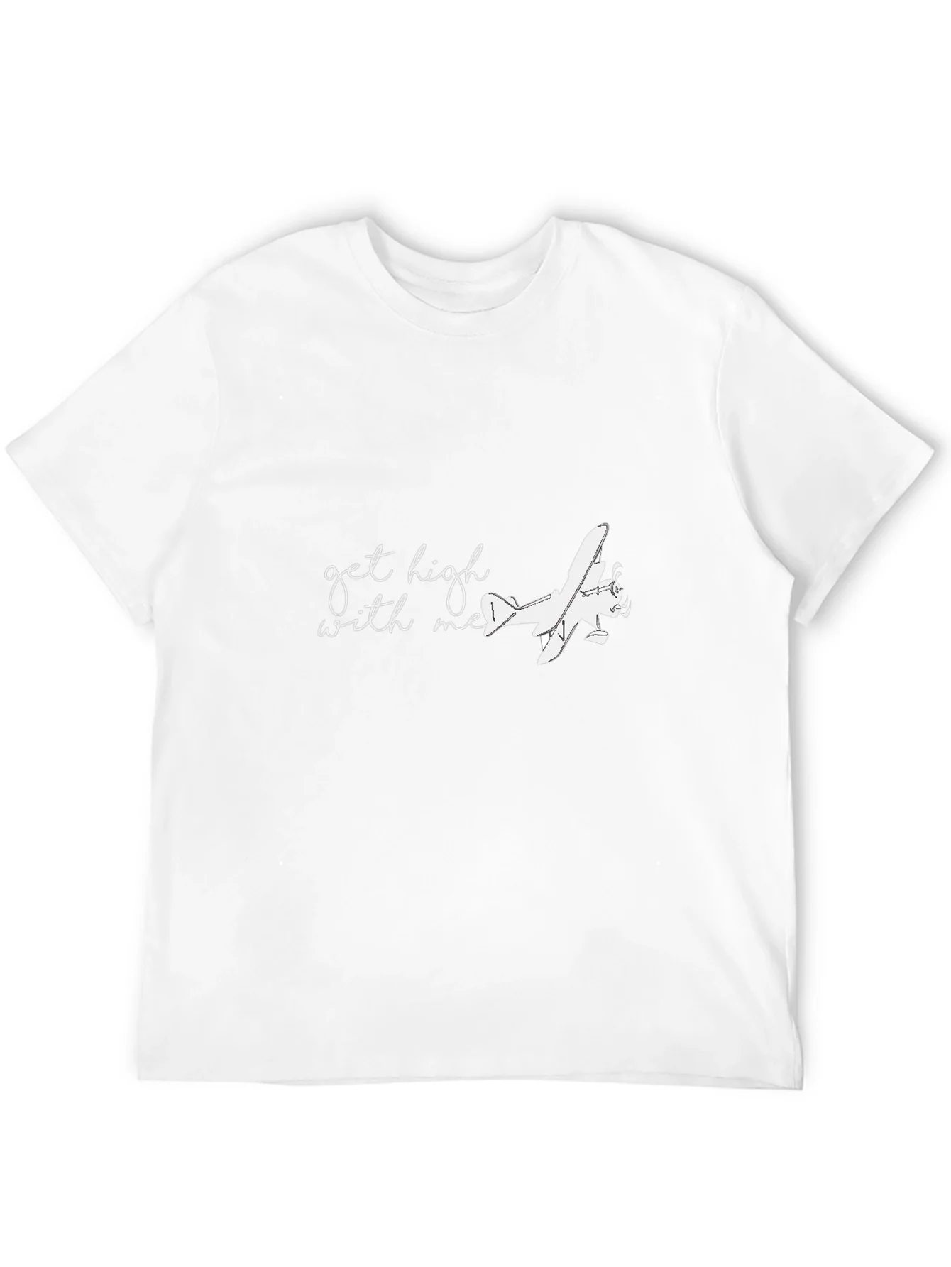 Rebbecca Get High With Me Airplane Graphic Tee