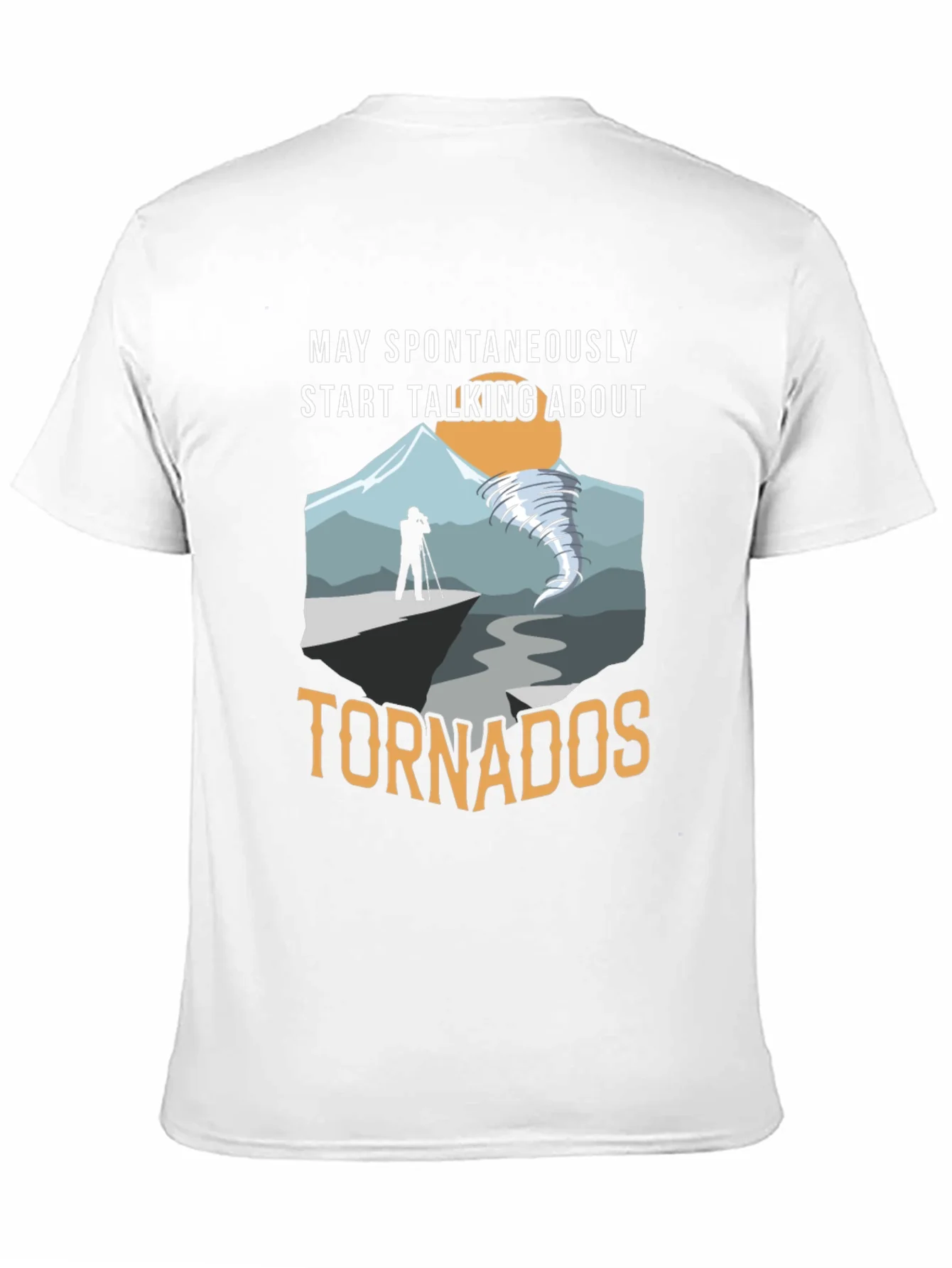 Camiseta Negra con Dise?o de Tornados para Aficionados