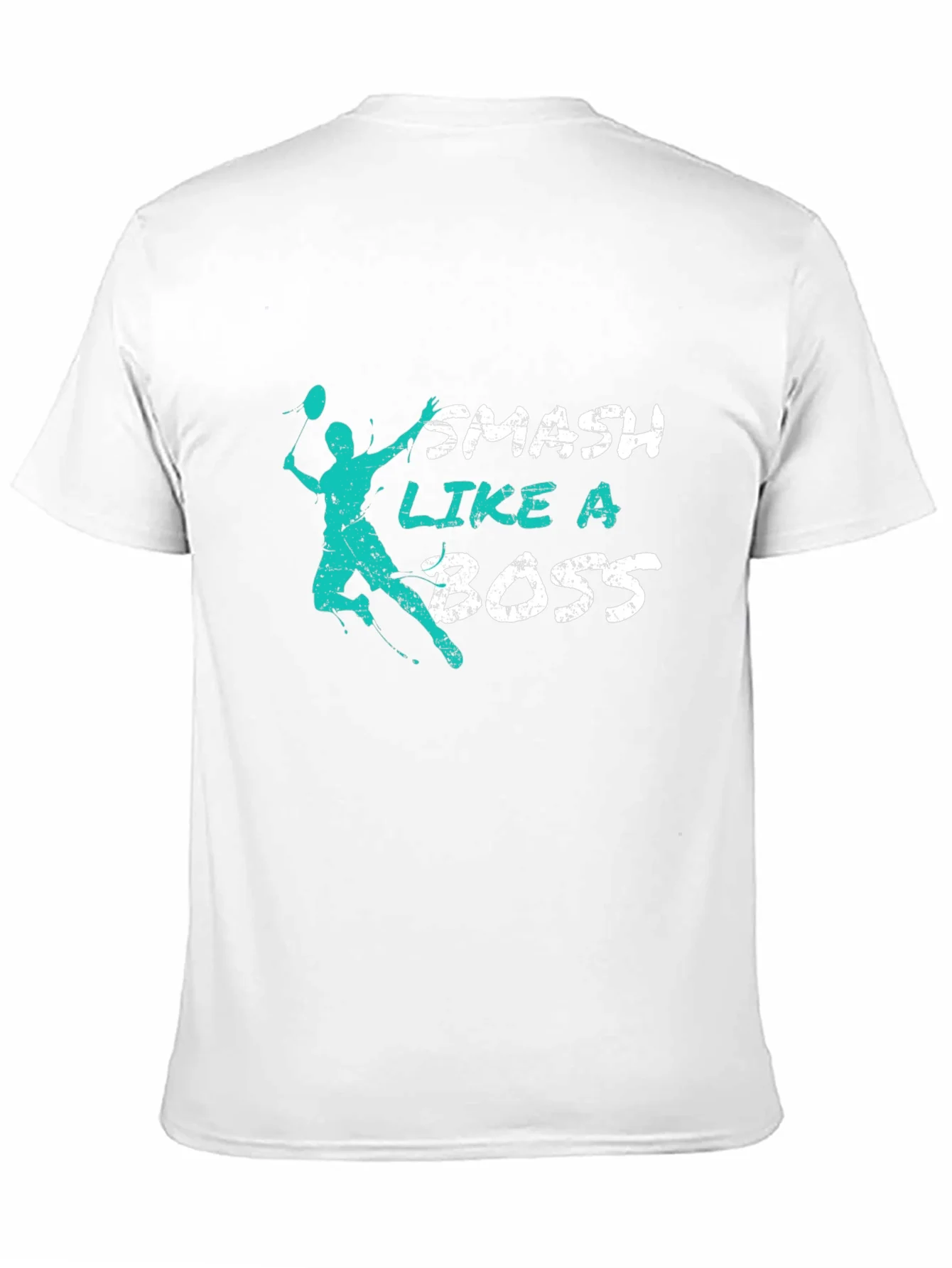 Camiseta Negra Smash Like a Boss para Badminton