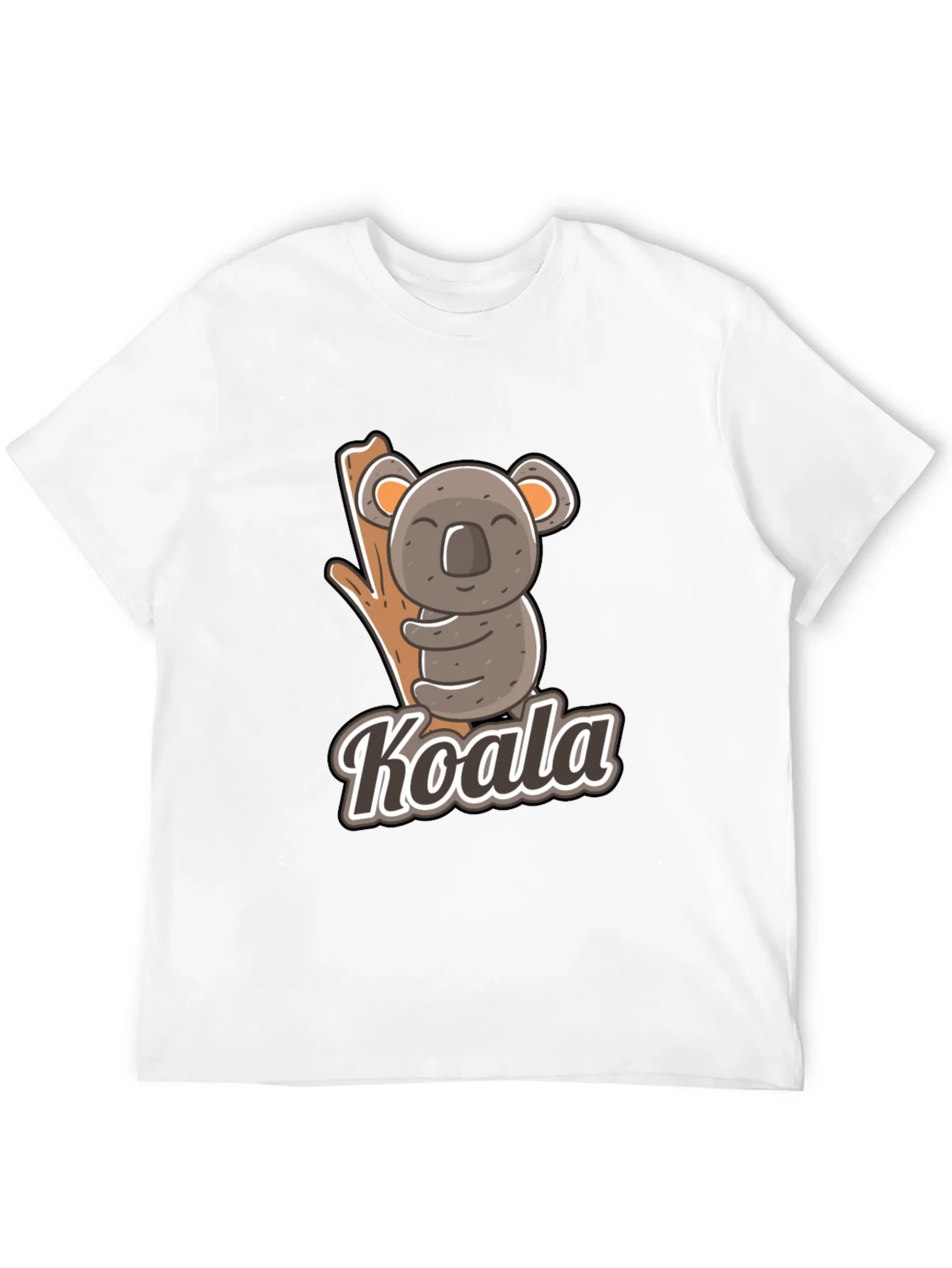 Camiseta Negra con Dise?o de Koala Divertido
