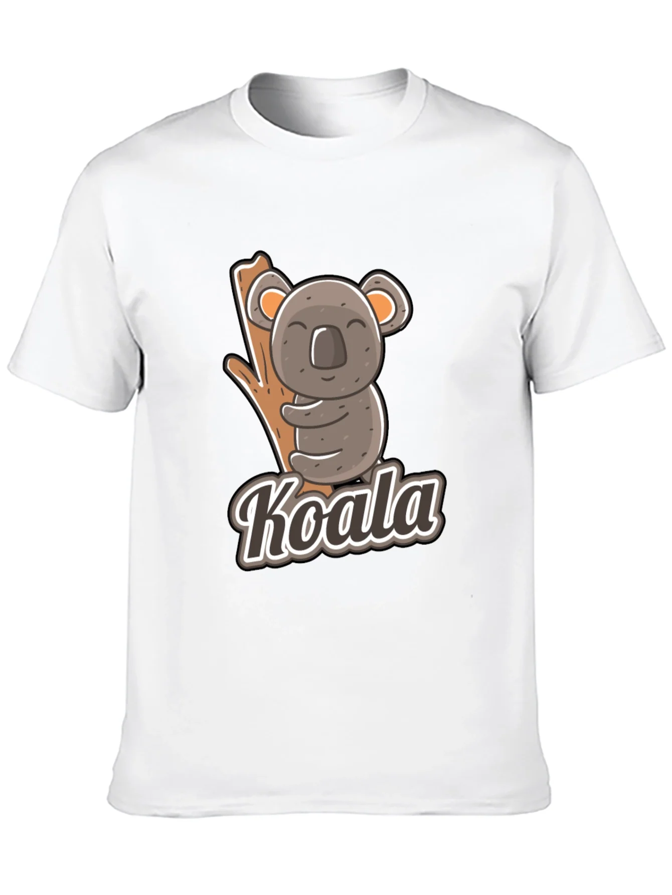 Camiseta Negra con Dise?o de Koala Divertido