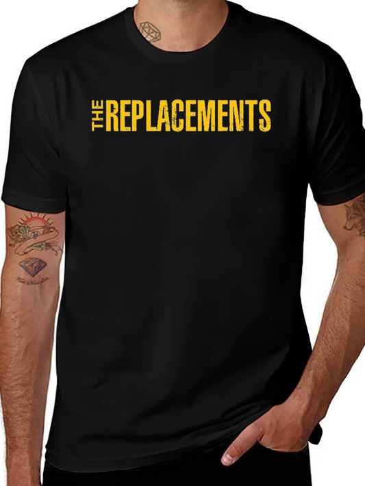 Camiseta Negra The Replacements Estilo Vintage