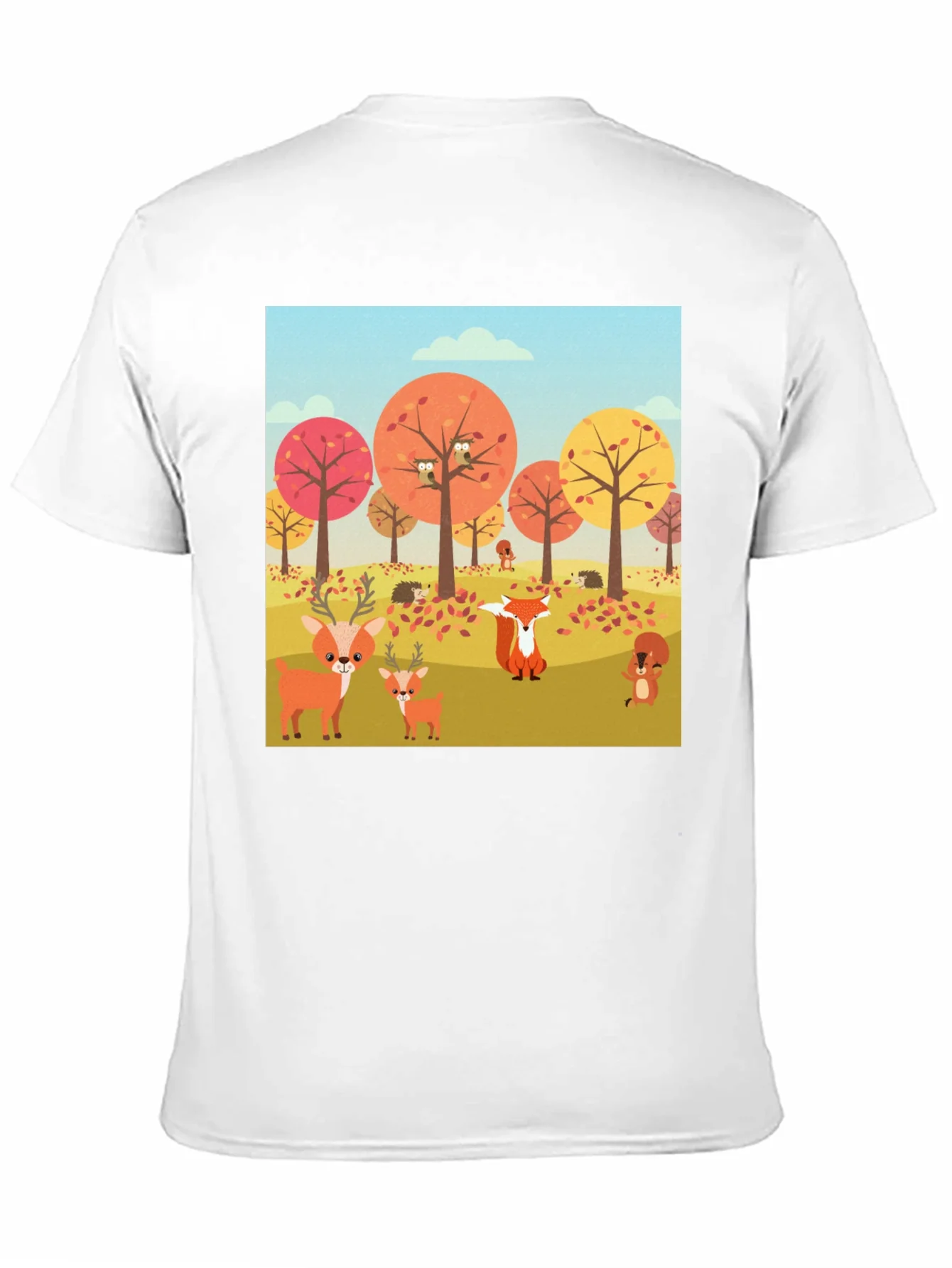 Rebbecca Autumn Forest Animals Graphic T-Shirt