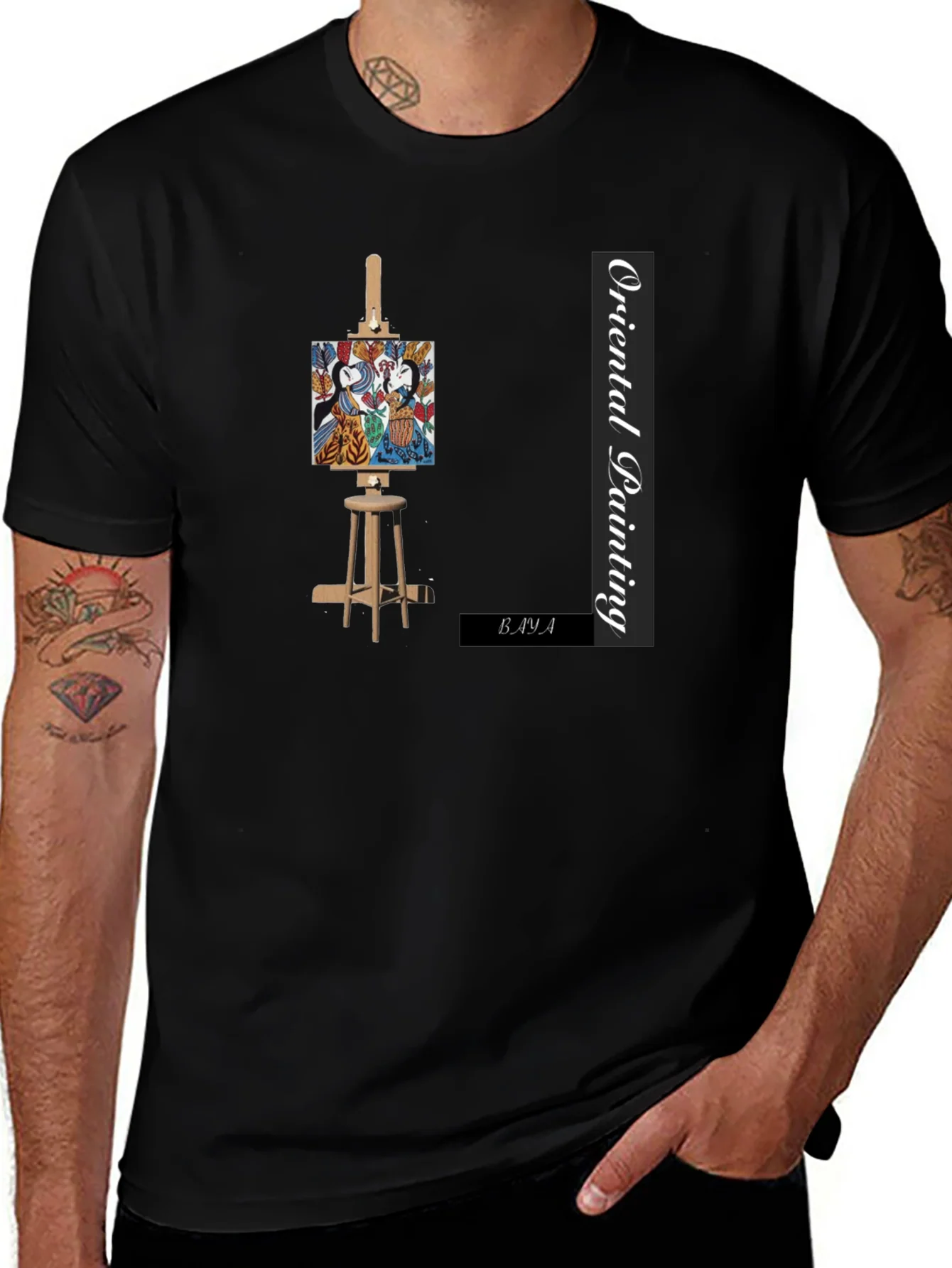 Rebbecca Oriental Painting Graphic T-Shirt
