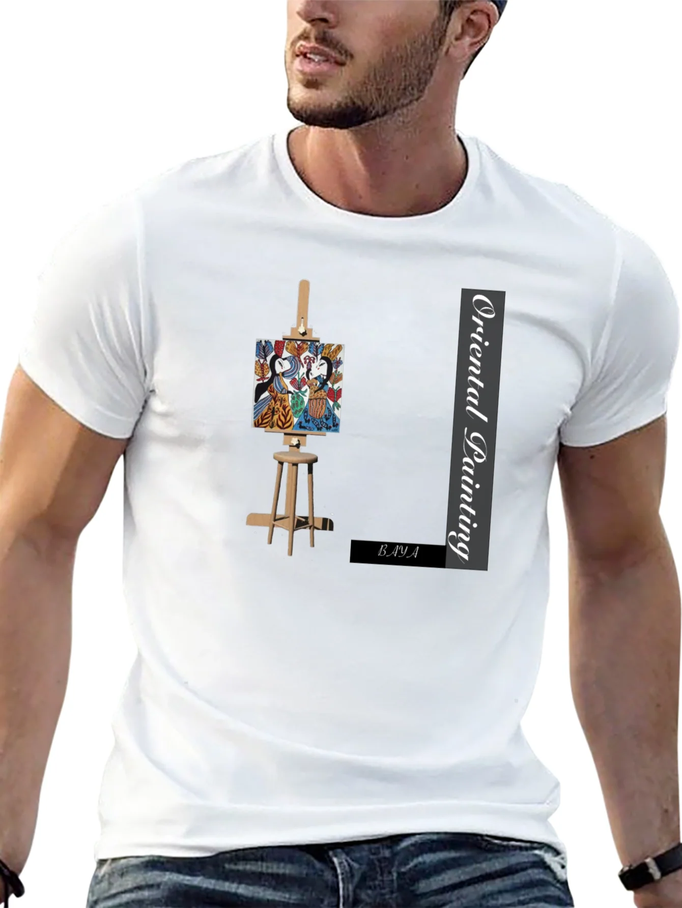 Rebbecca Oriental Painting Graphic T-Shirt