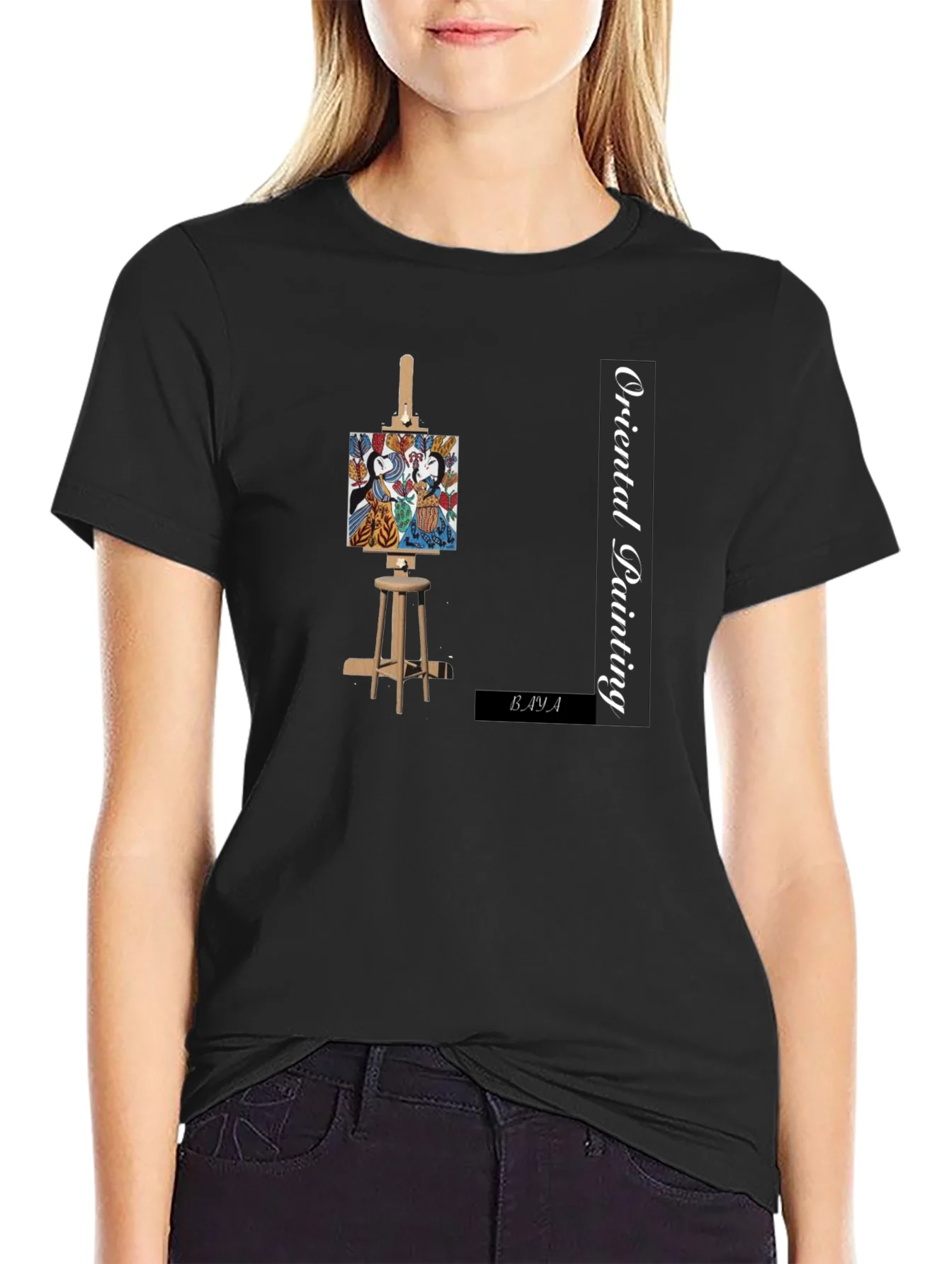 Rebbecca Oriental Painting Graphic T-Shirt
