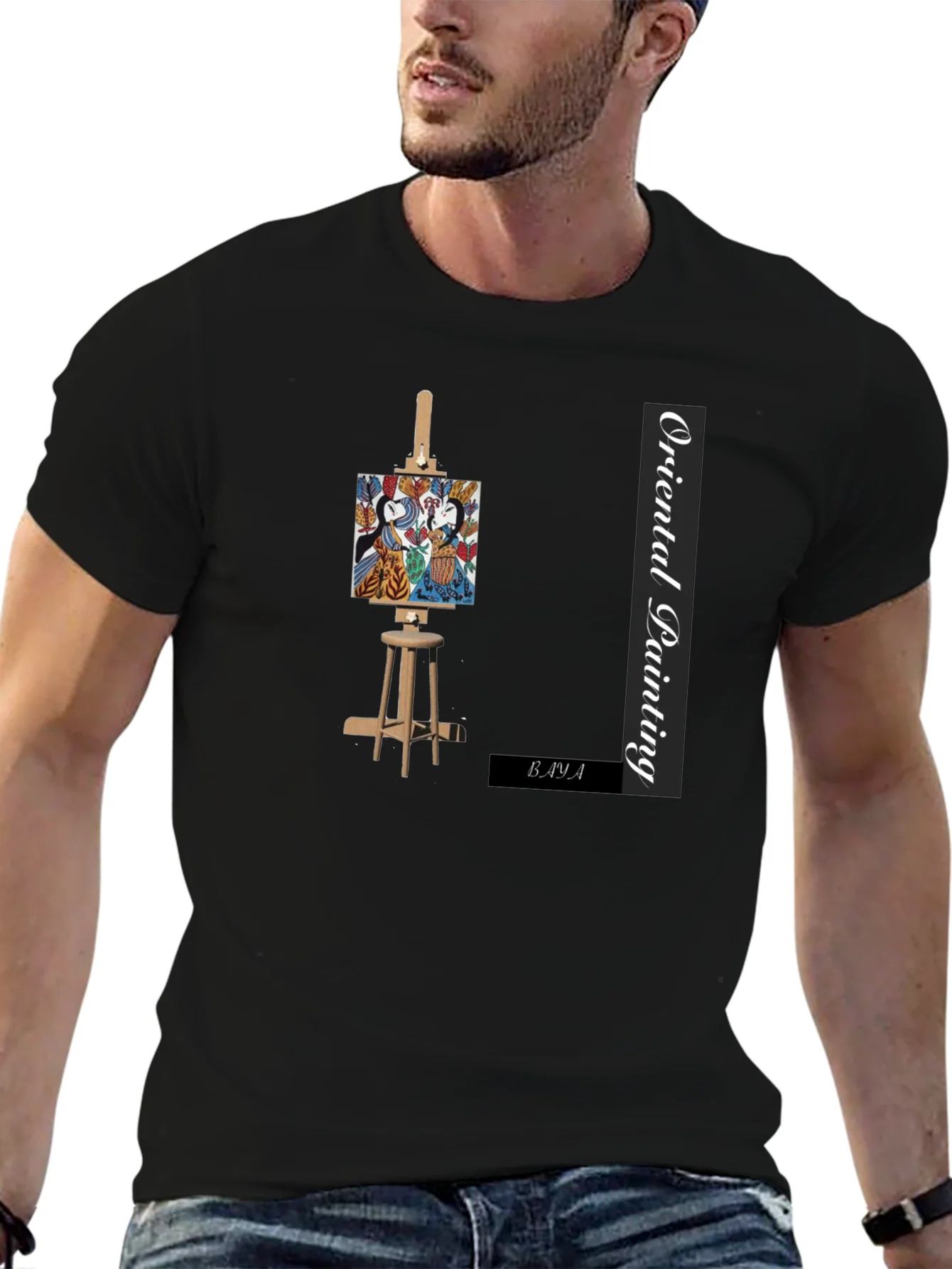Rebbecca Oriental Painting Graphic T-Shirt