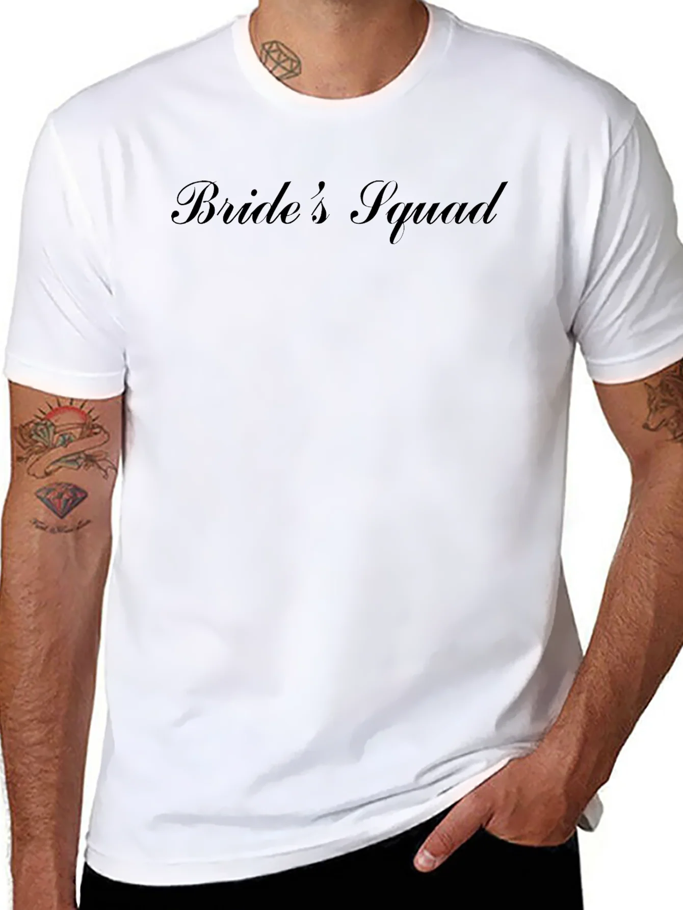 Rebbecca Brides Squad Black Crew Neck T-Shirt
