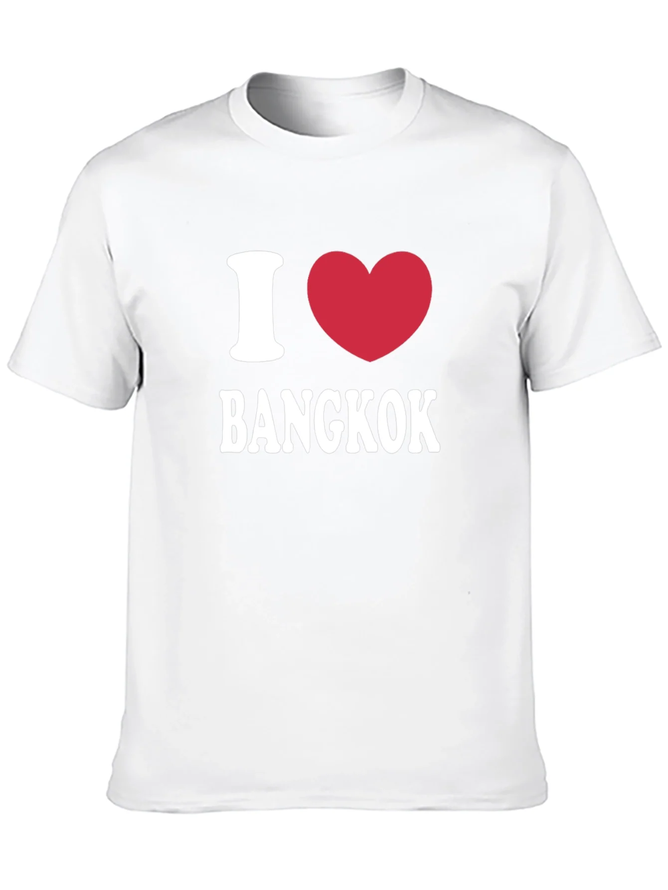 Camiseta Negra I Love Bangkok Hombre Casual