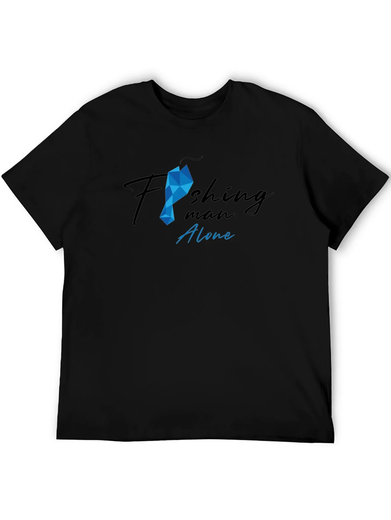 Camiseta Hombre Pesca Dise?o Gr¨¢fico Algod¨®n