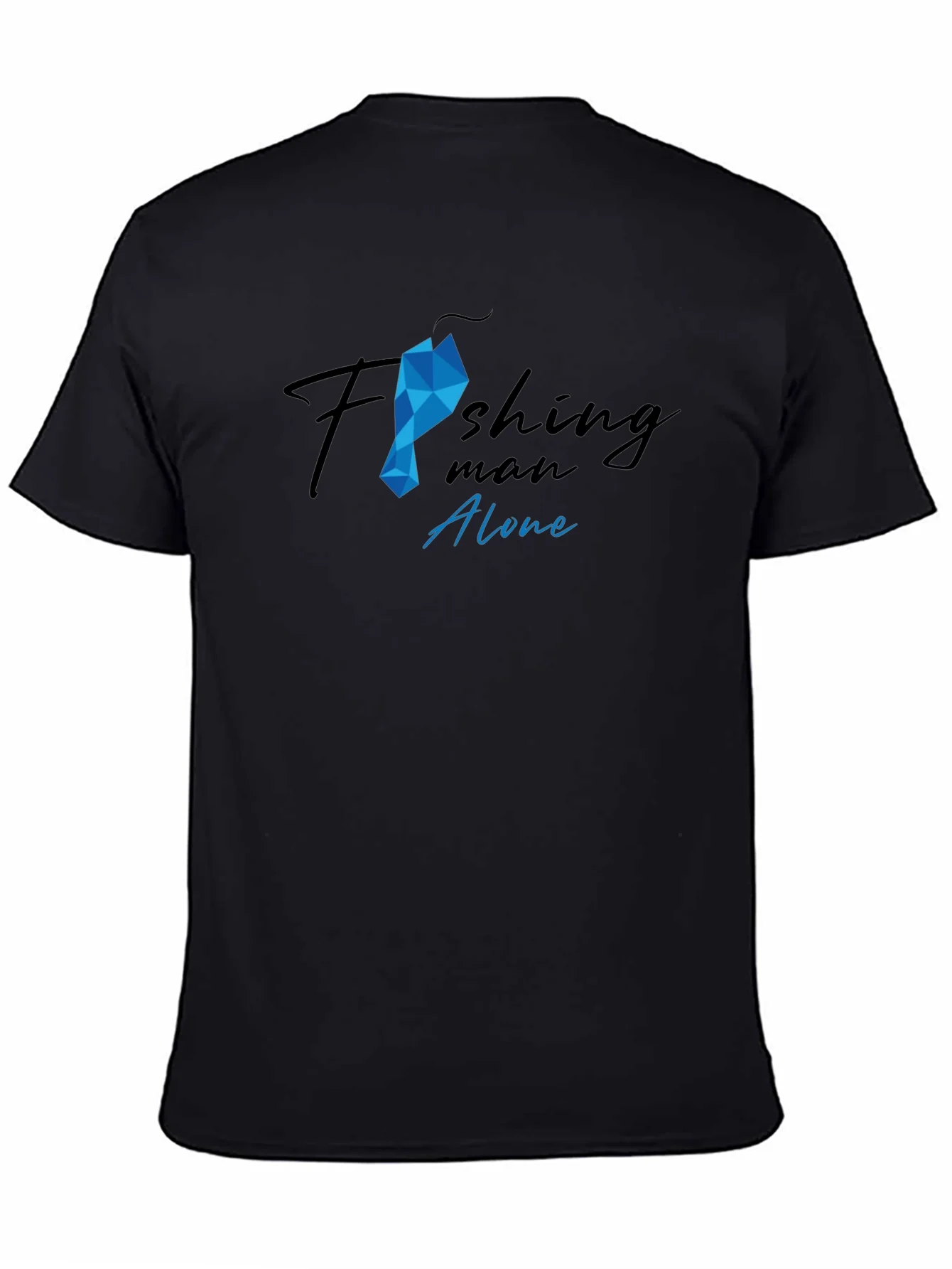 Camiseta Hombre Pesca Dise?o Gr¨¢fico Algod¨®n