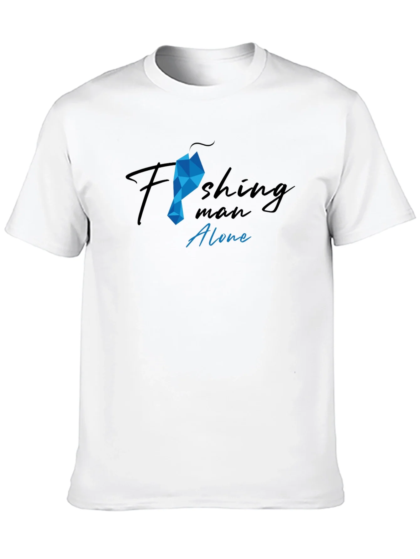 Camiseta Hombre Pesca Dise?o Gr¨¢fico Algod¨®n