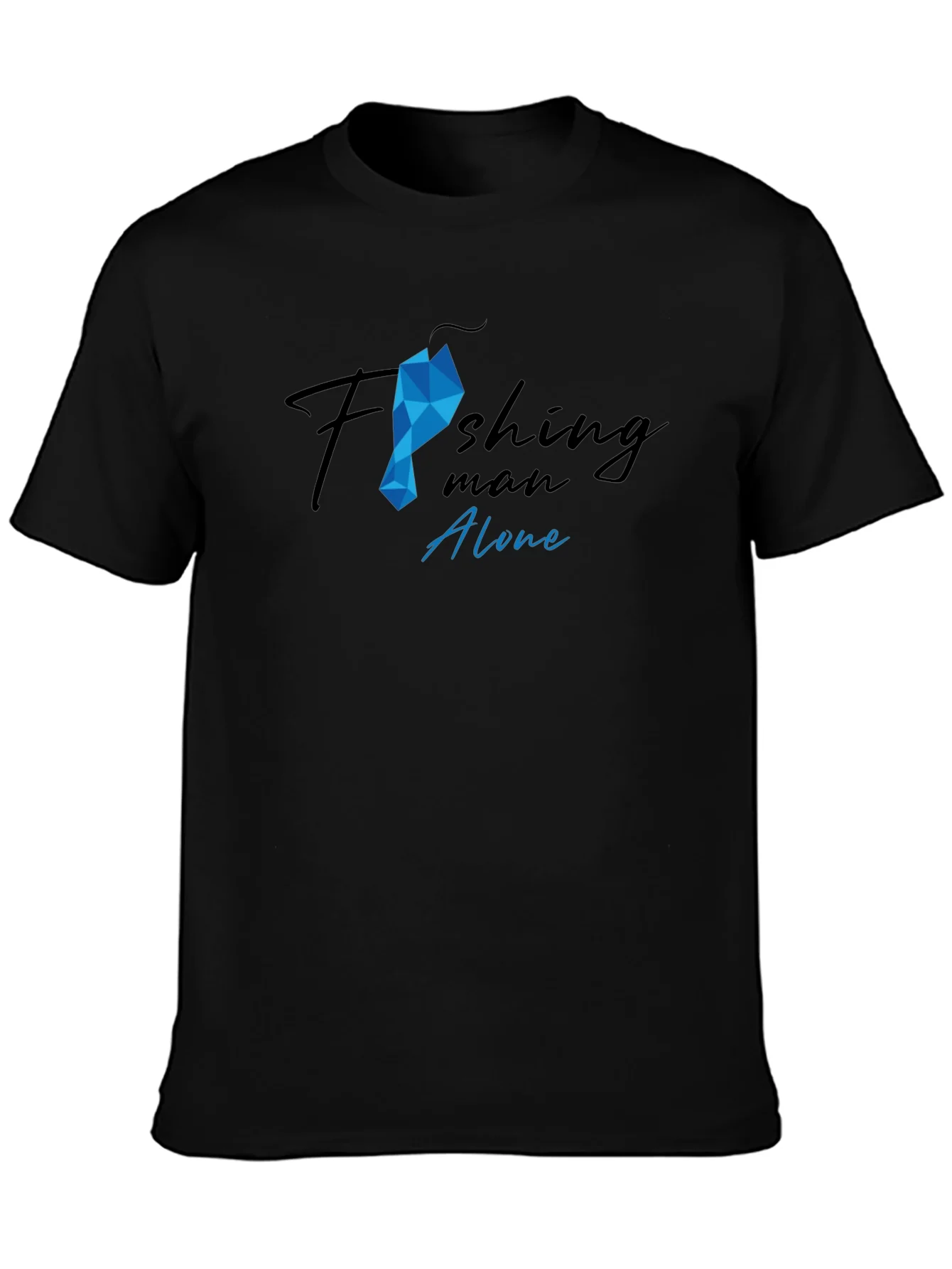 Camiseta Hombre Pesca Dise?o Gr¨¢fico Algod¨®n