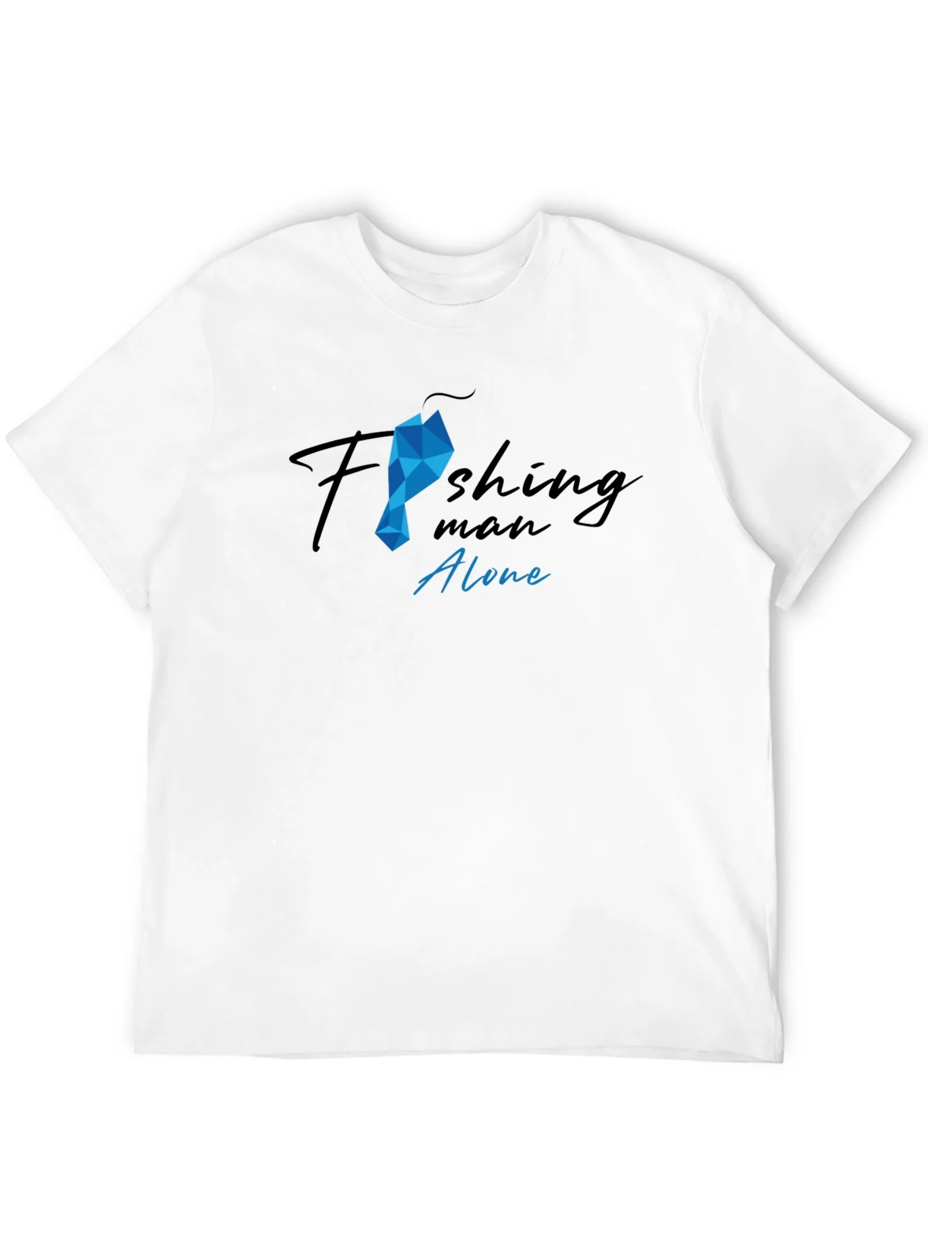 Camiseta Hombre Pesca Dise?o Gr¨¢fico Algod¨®n