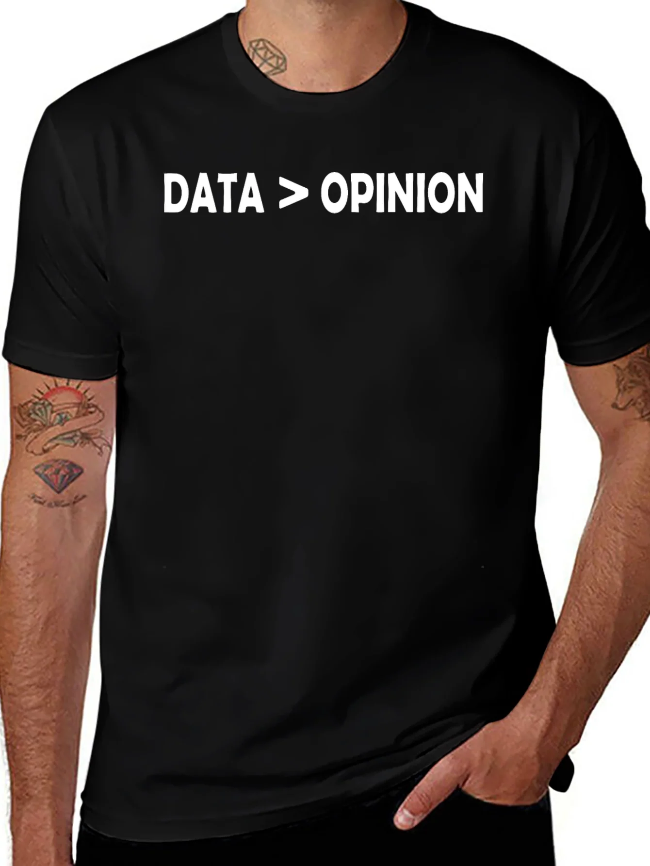 Rebbecca Data Over Opinion Graphic Tee - Unisex