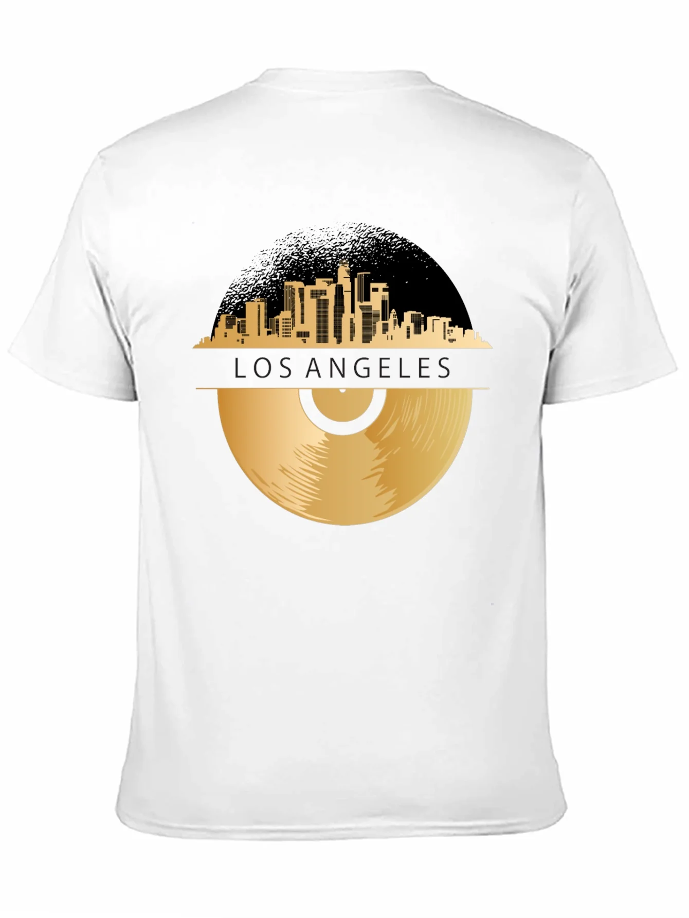 Camiseta Negra Los ¨¢ngeles Vinyl