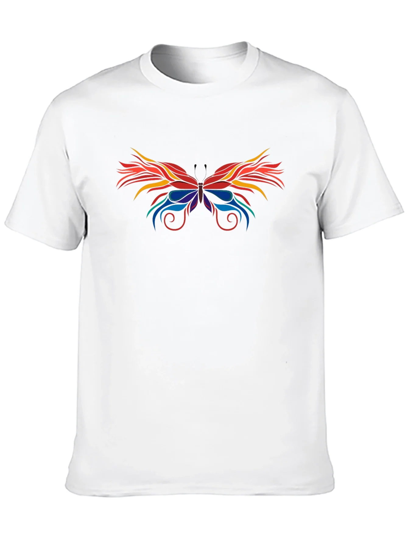 Rebbecca Abstract Butterfly Graphic Black T-Shirt
