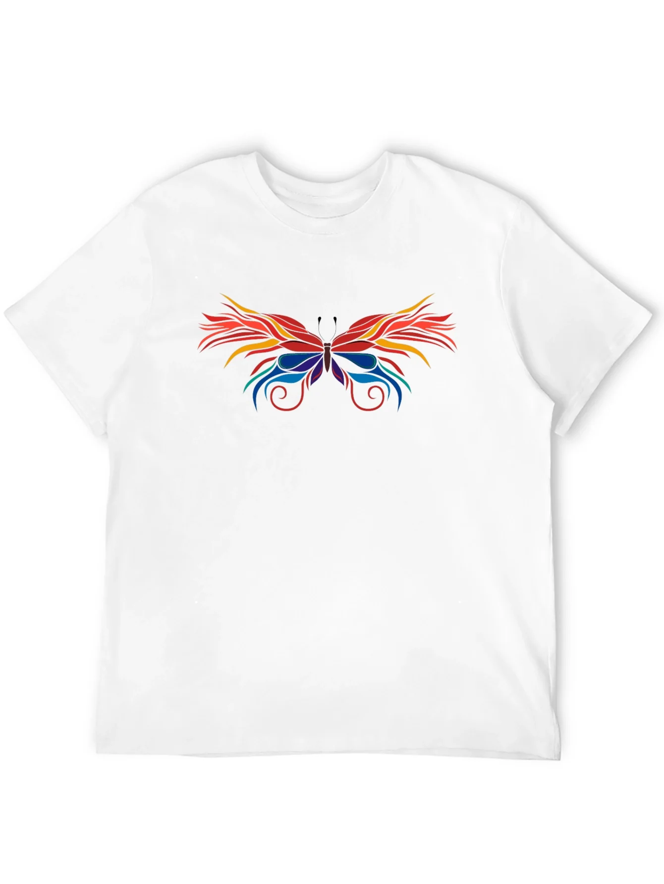 Rebbecca Abstract Butterfly Graphic Black T-Shirt