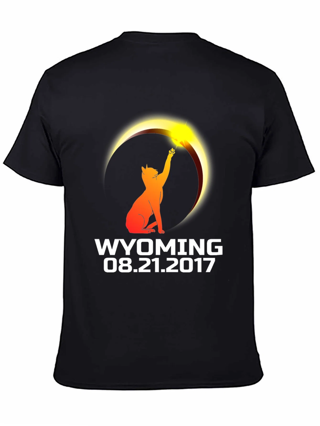 Rebbecca Wyoming Eclipse 2017 Cat T-Shirt