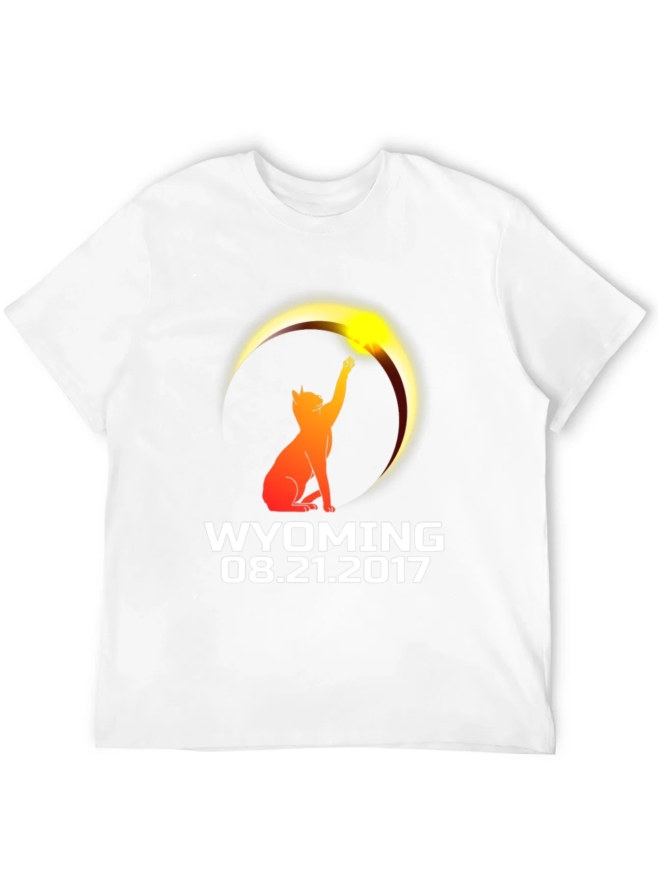 Rebbecca Wyoming Eclipse 2017 Cat T-Shirt