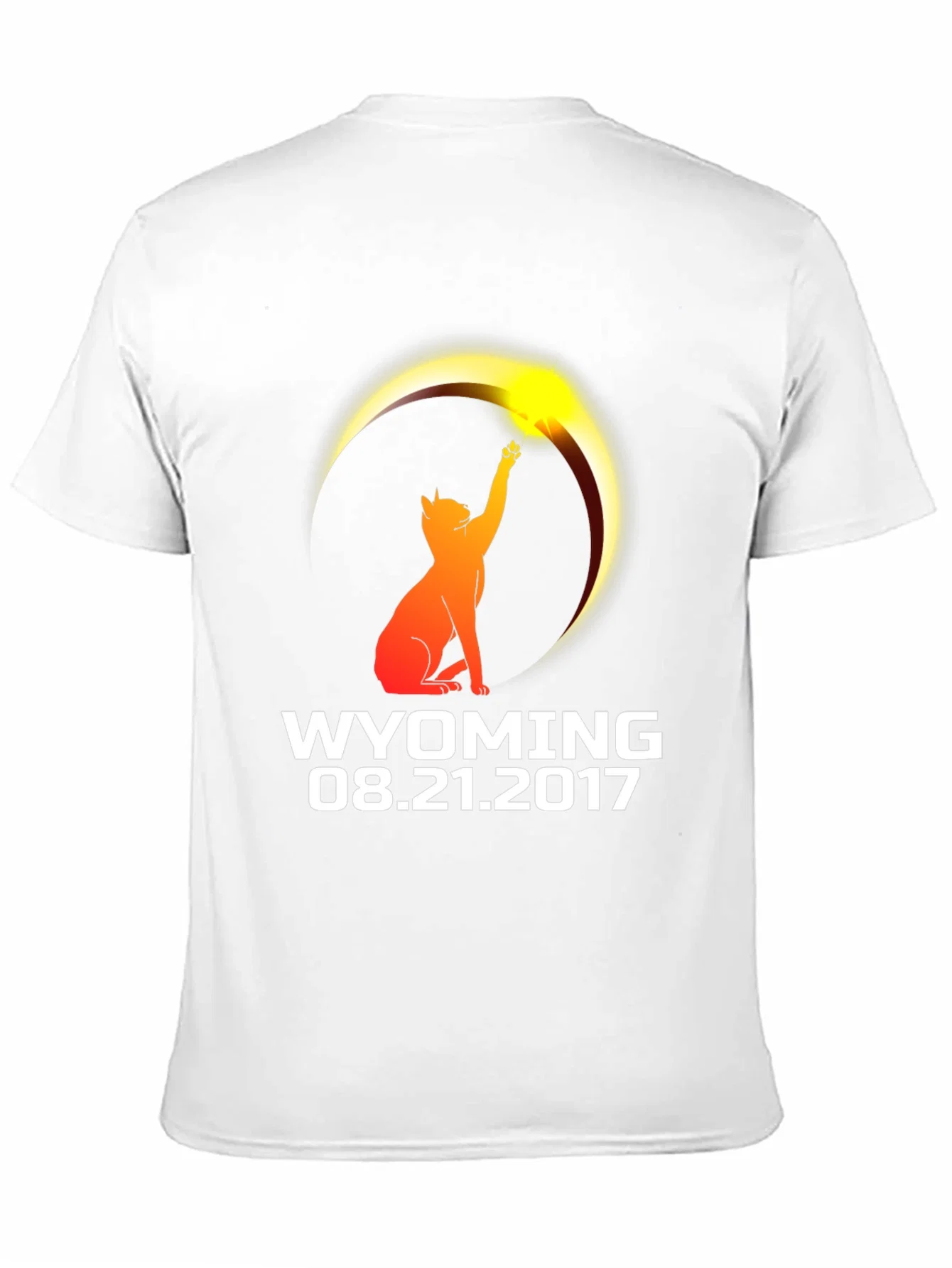 Rebbecca Wyoming Eclipse 2017 Cat T-Shirt