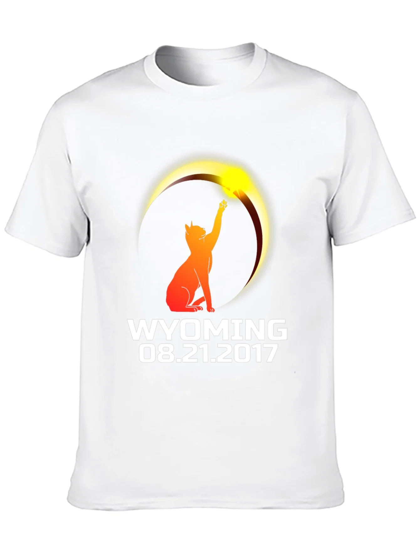 Rebbecca Wyoming Eclipse 2017 Cat T-Shirt