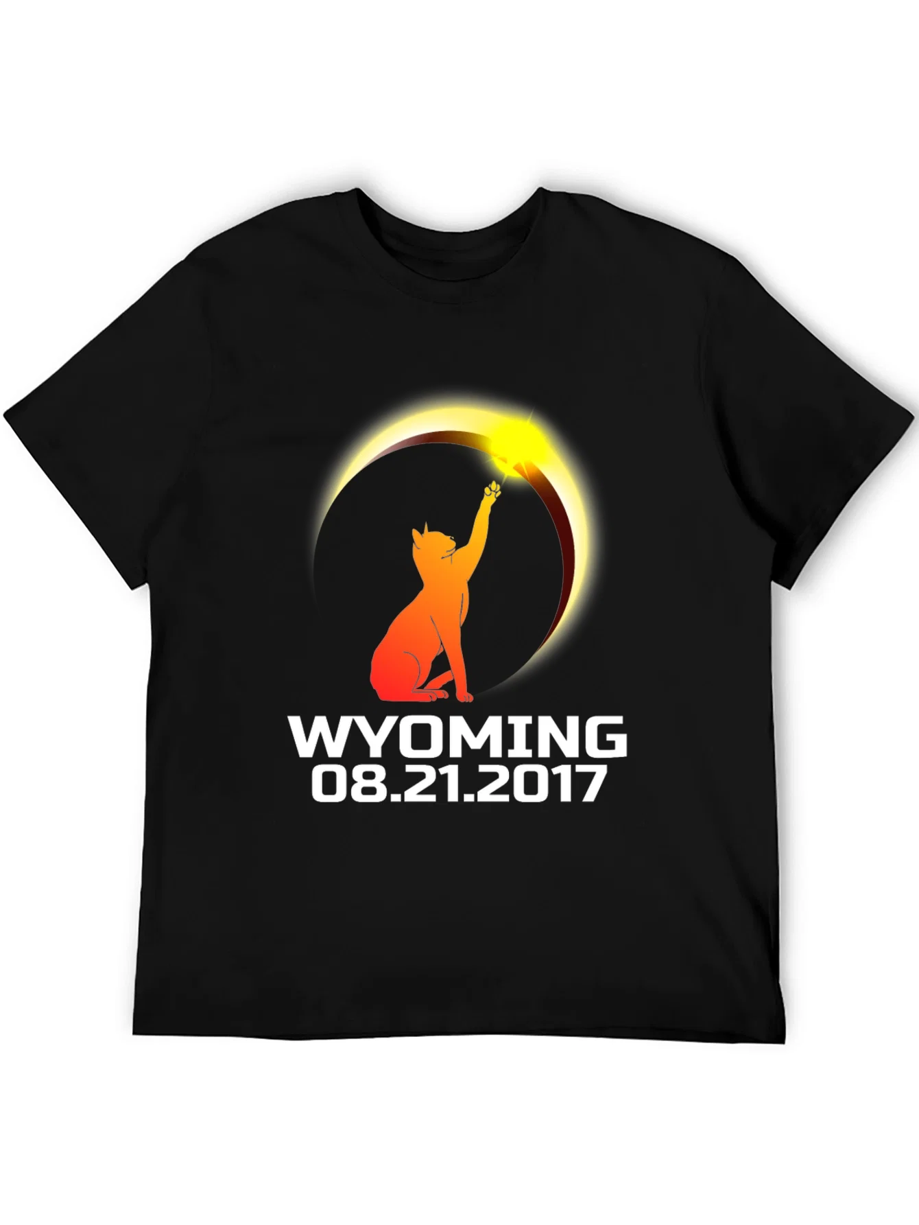 Rebbecca Wyoming Eclipse 2017 Cat T-Shirt
