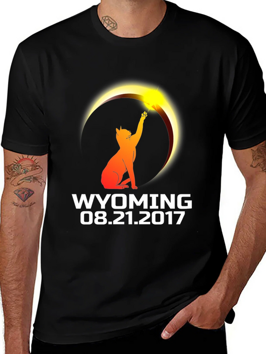 Rebbecca Wyoming Eclipse 2017 Cat T-Shirt