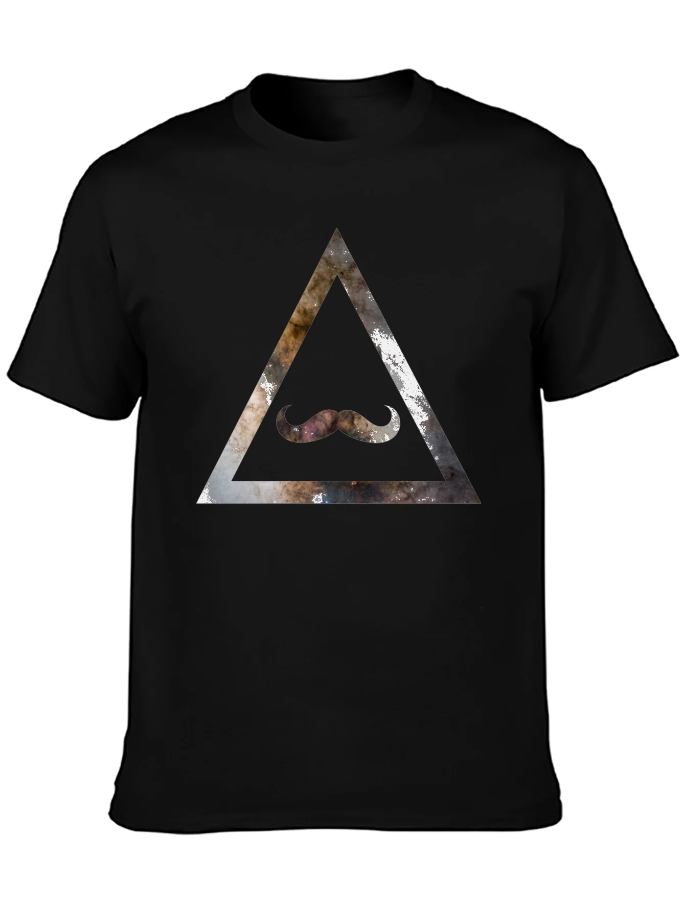 Rebbecca Cosmic Mustache Triangle Graphic Tee
