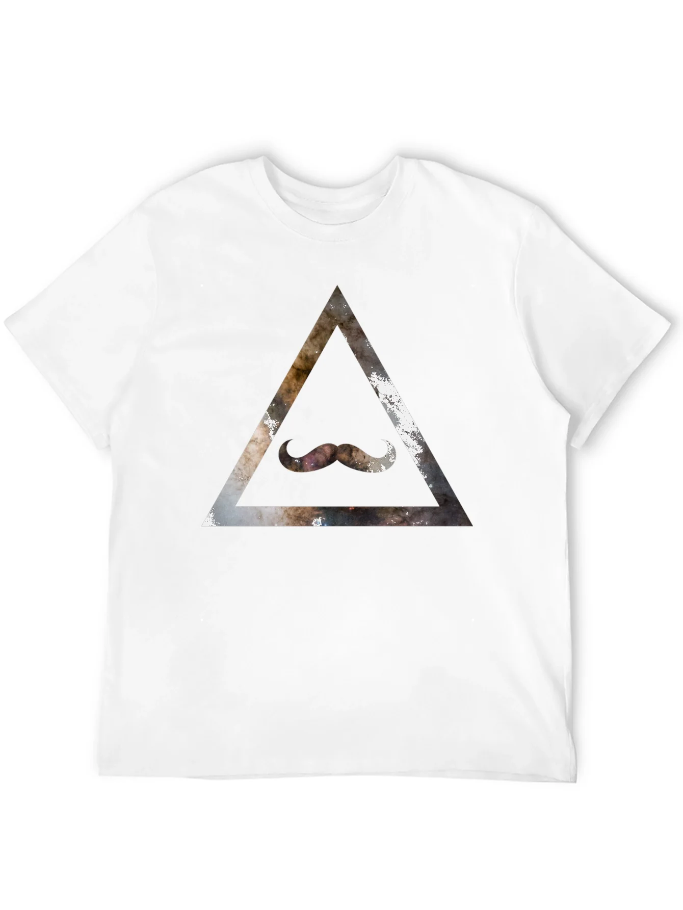 Rebbecca Cosmic Mustache Triangle Graphic Tee