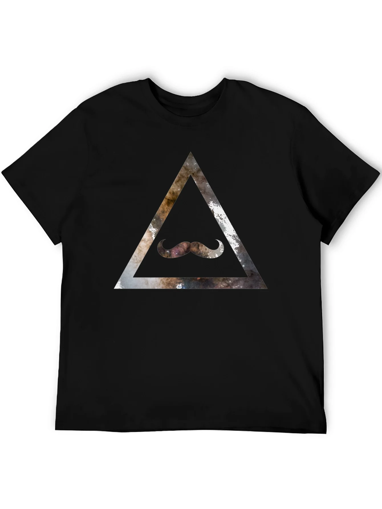 Rebbecca Cosmic Mustache Triangle Graphic Tee