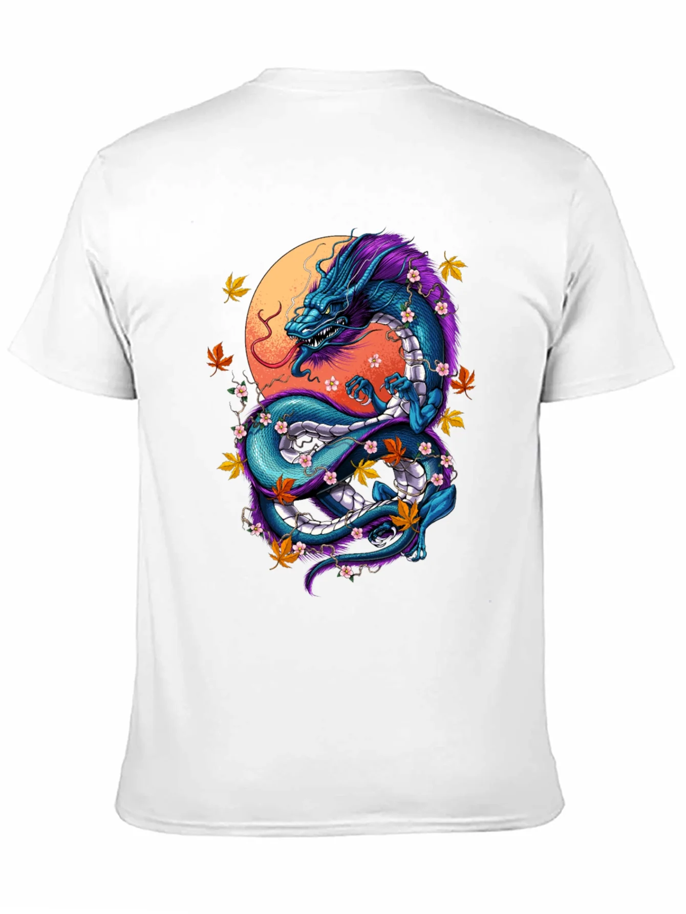 Rebbecca Dragon Graphic Tee - Artistic Black T-Shirt