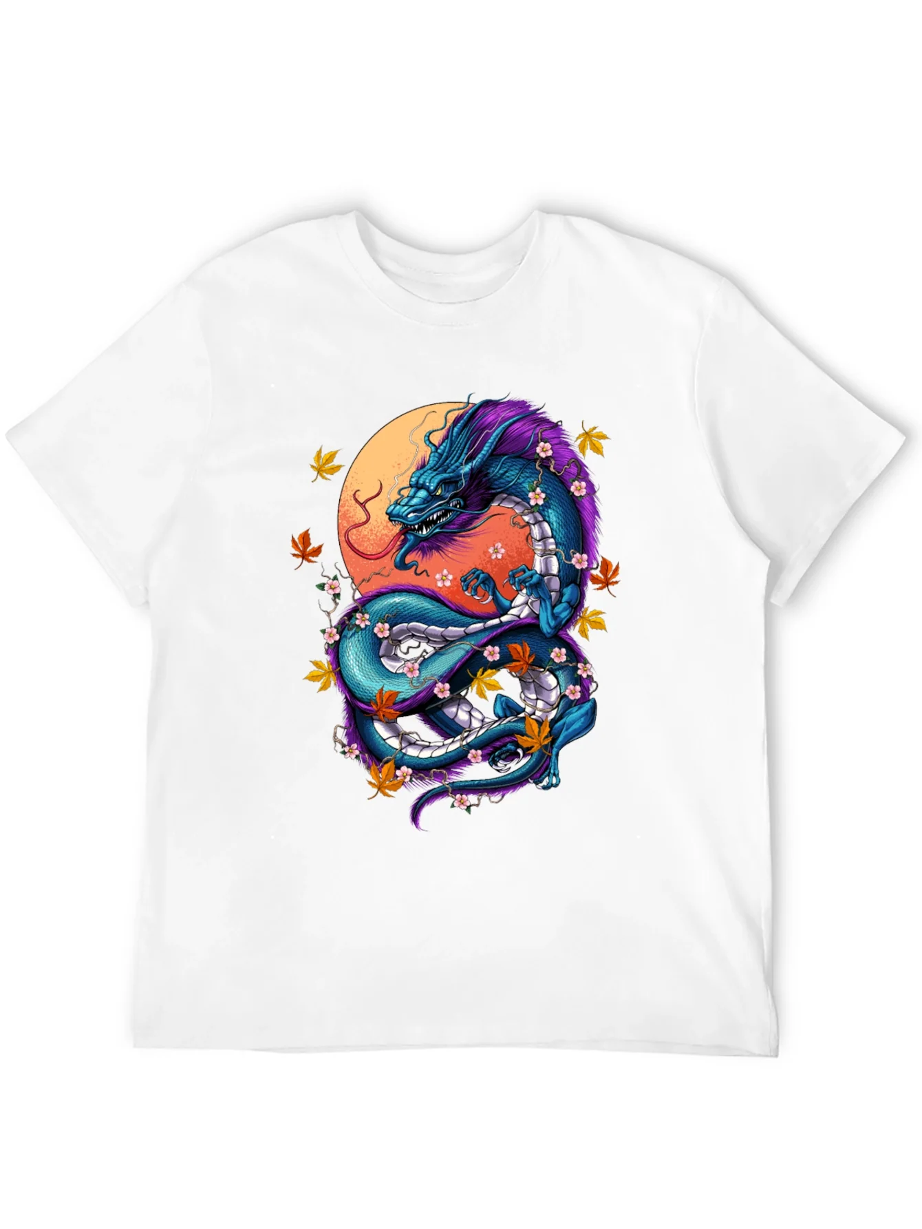 Rebbecca Dragon Graphic Tee - Artistic Black T-Shirt