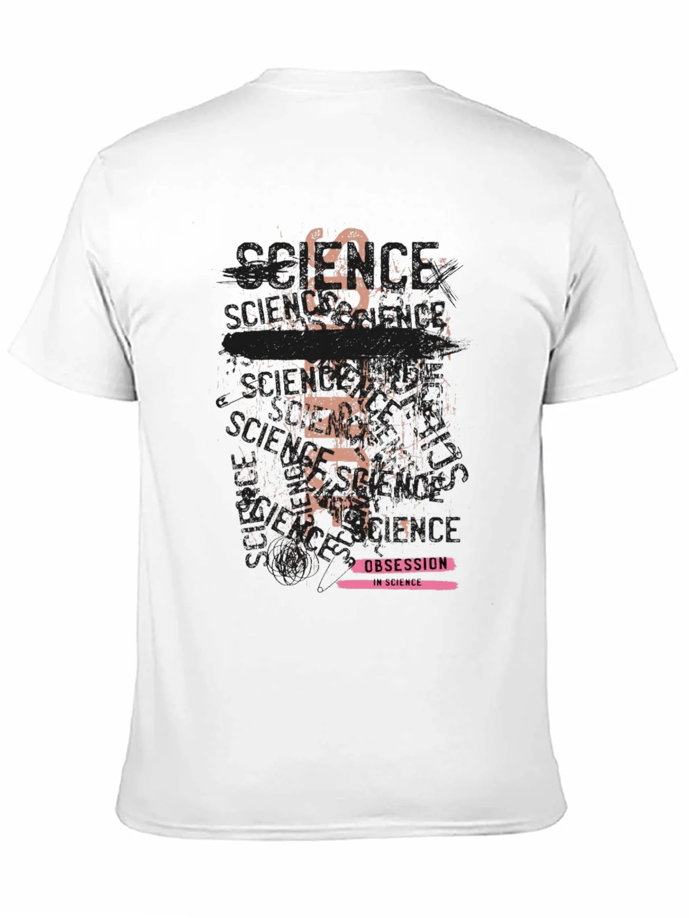 Camiseta Negra con Dise?o Obsesi¨®n en la Ciencia