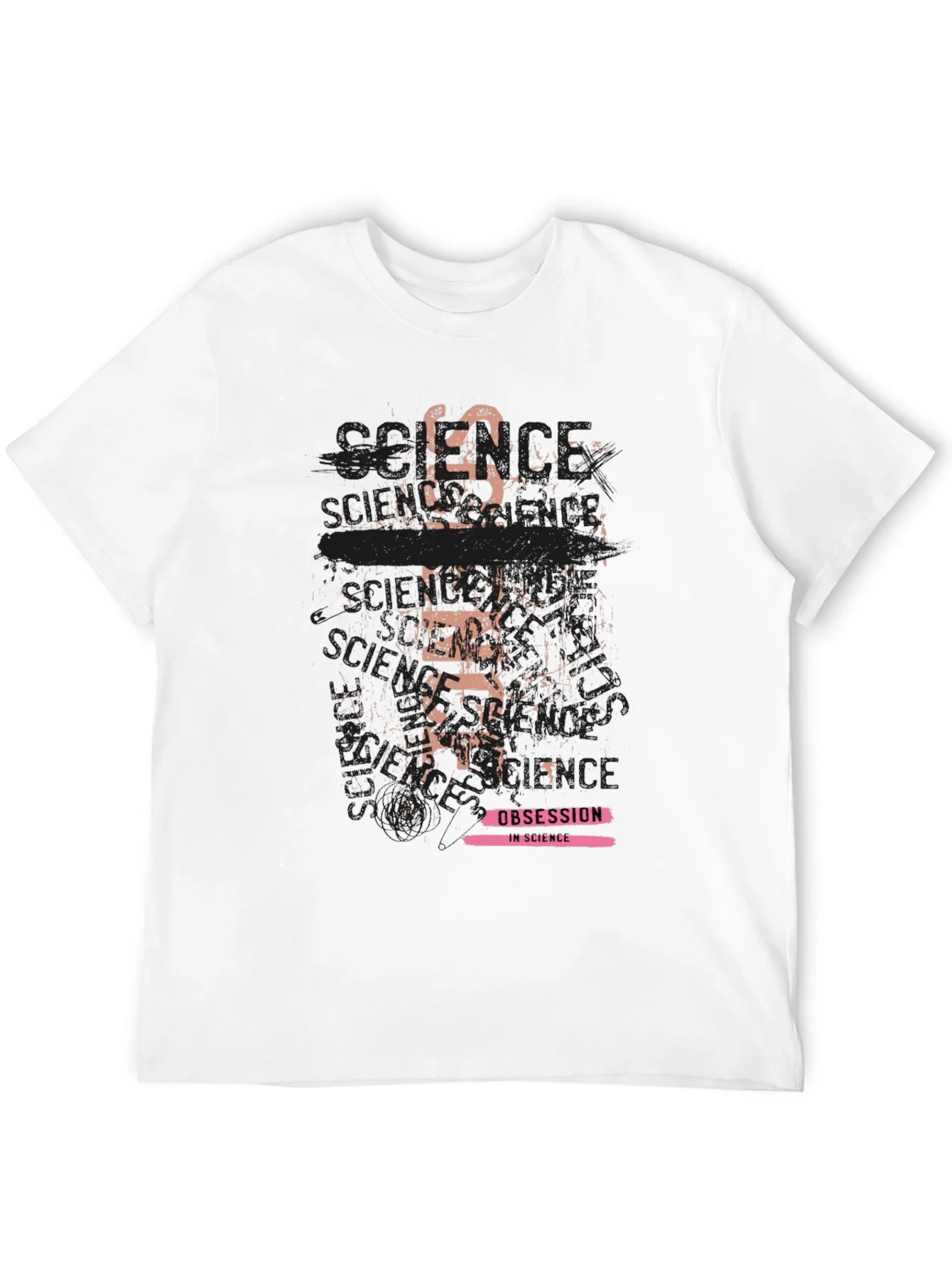 Camiseta Negra con Dise?o Obsesi¨®n en la Ciencia