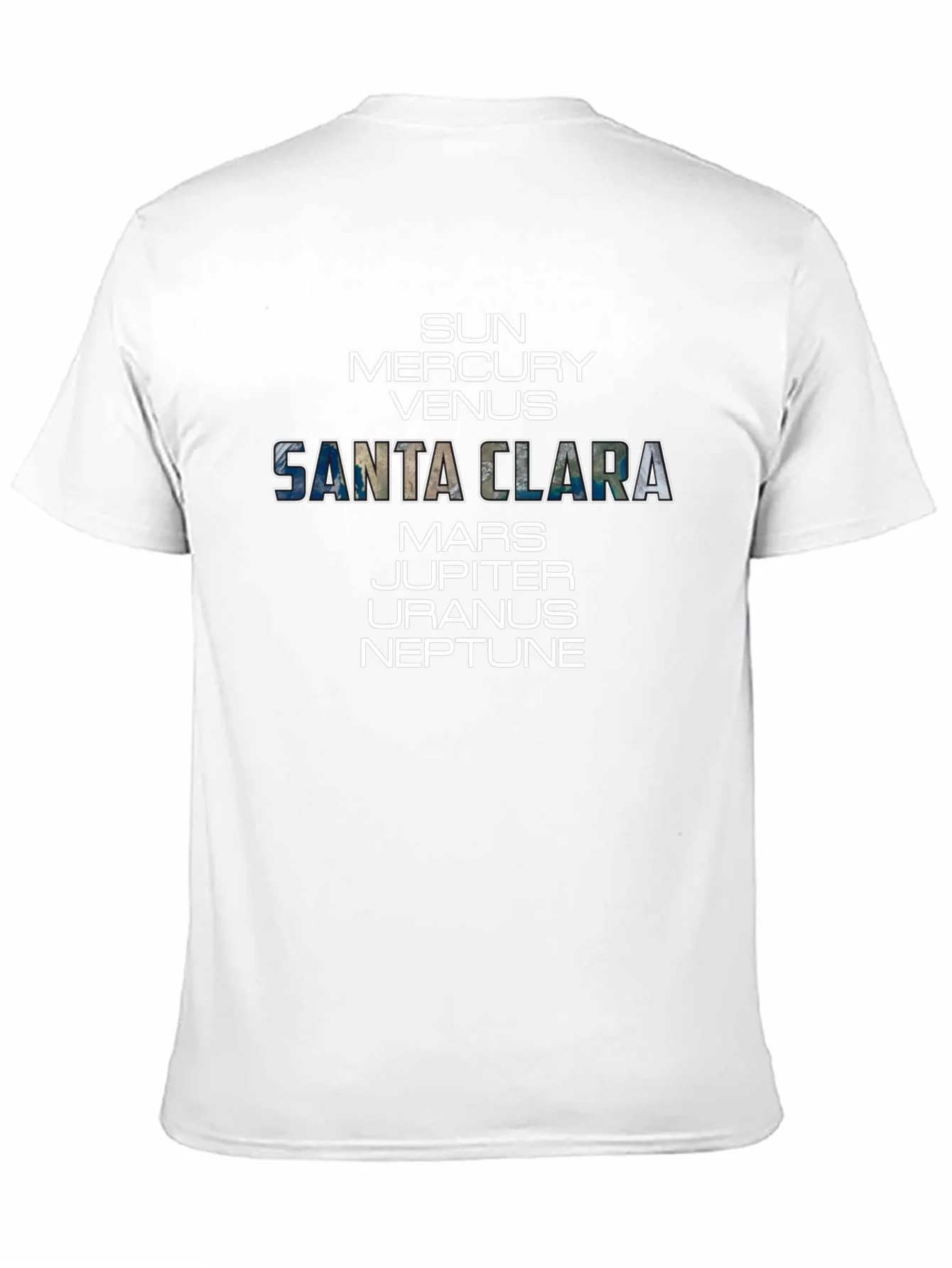 Camiseta Negra Planetas Santa Clara
