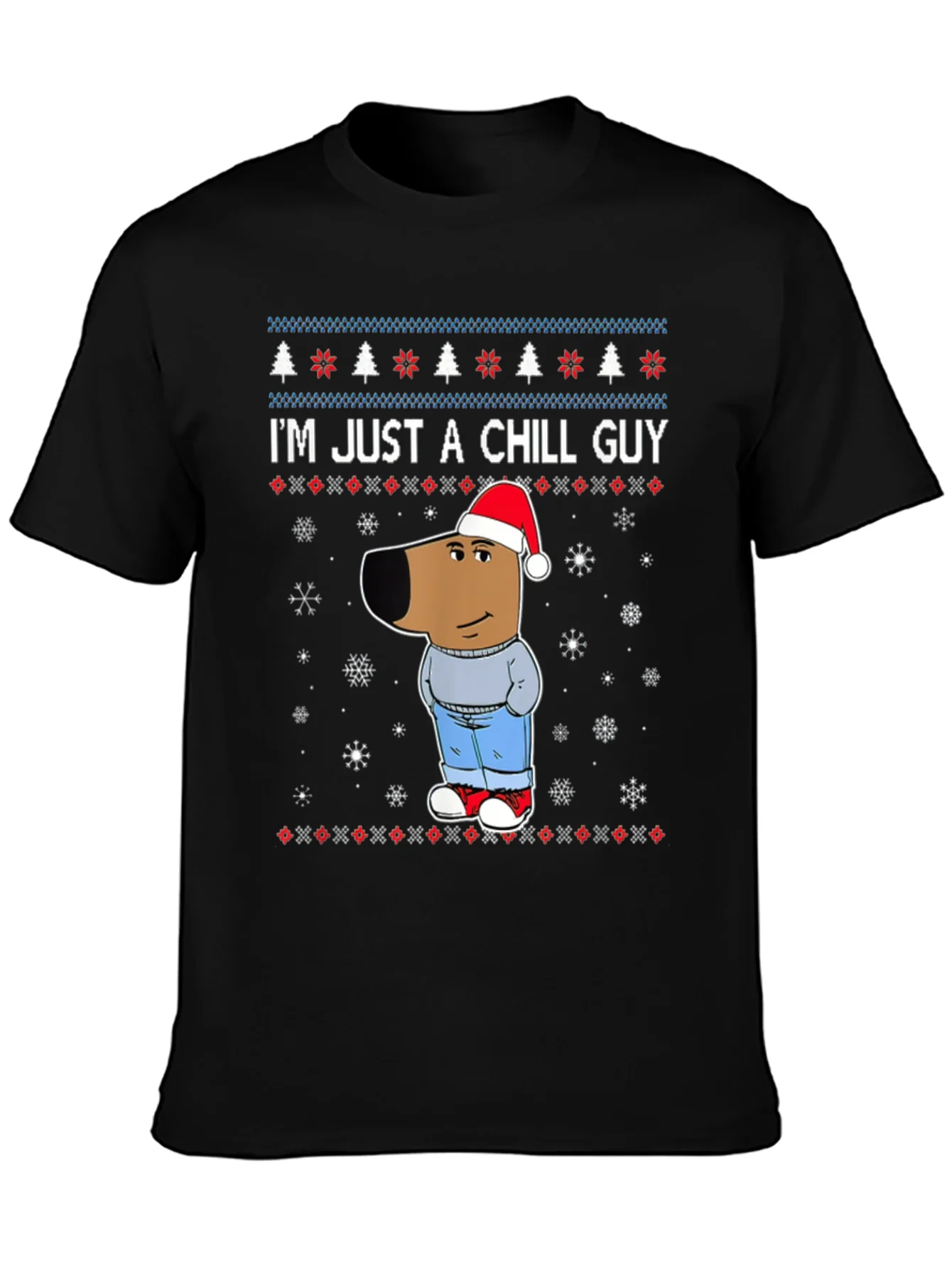 Rebbecca Chill Guy Christmas T-Shirt