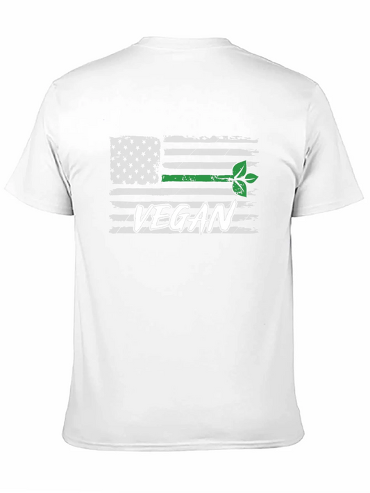 Rebbecca Vegan USA Flag Graphic T-Shirt