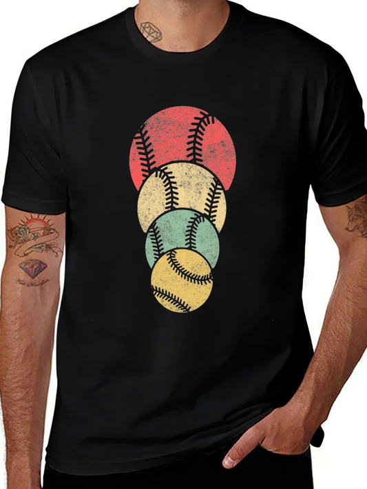 Camiseta Hombre Dise?o B¨¦isbol Vintage