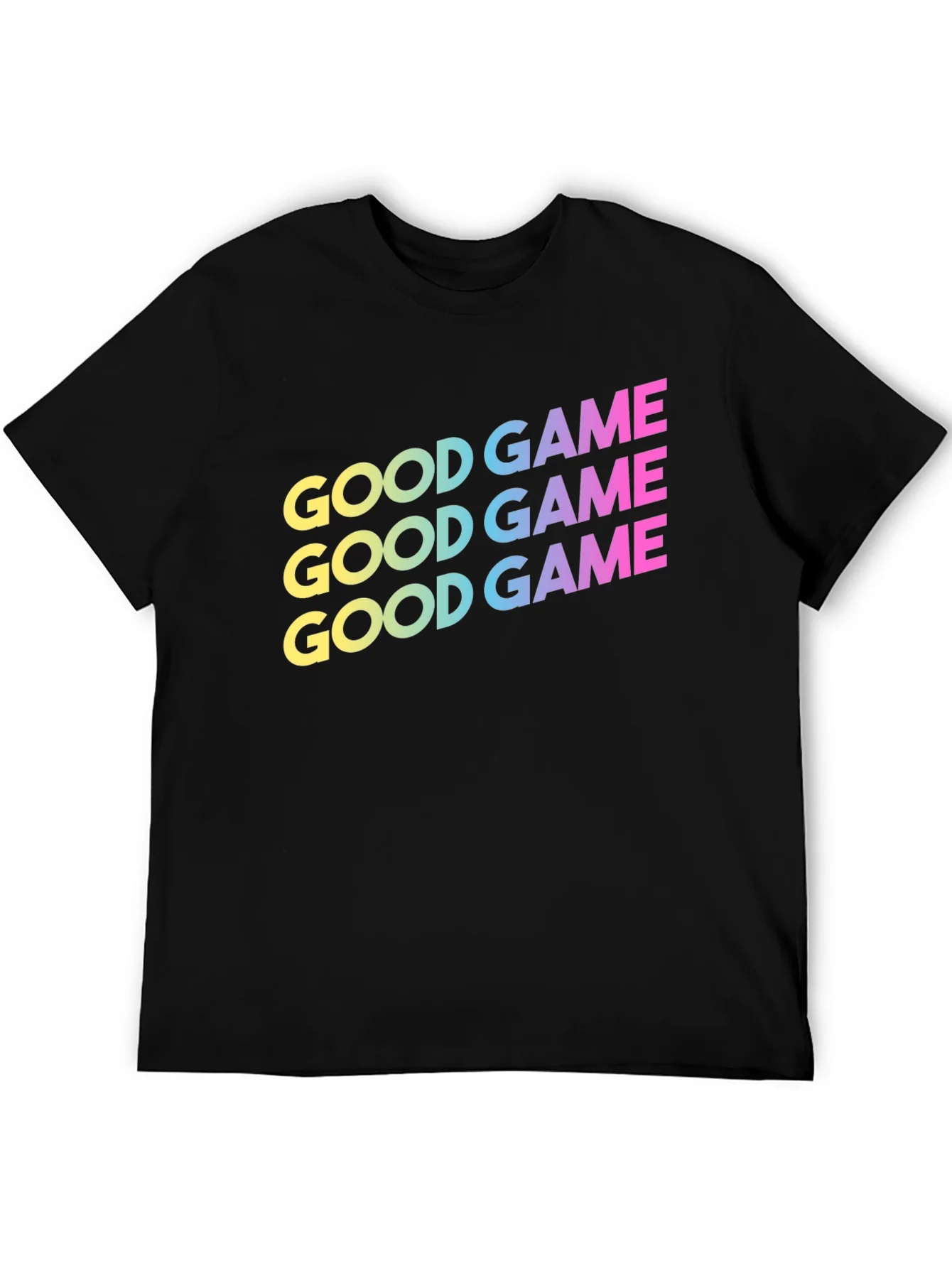 Camiseta Negra Good Game Degradado