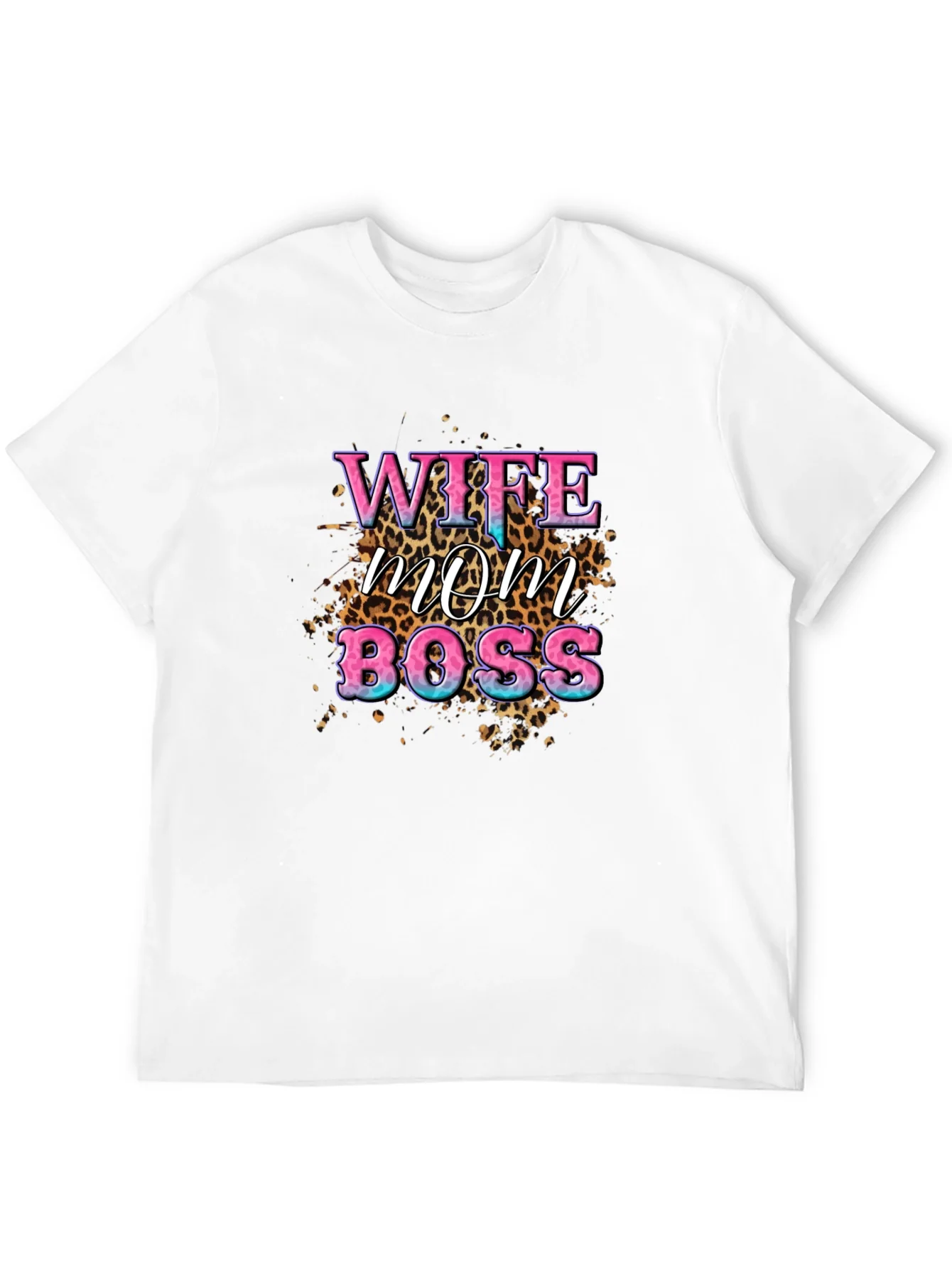 Camiseta Mujer: Esposa Mam¨¢ Jefa - Dise?o Animal Print