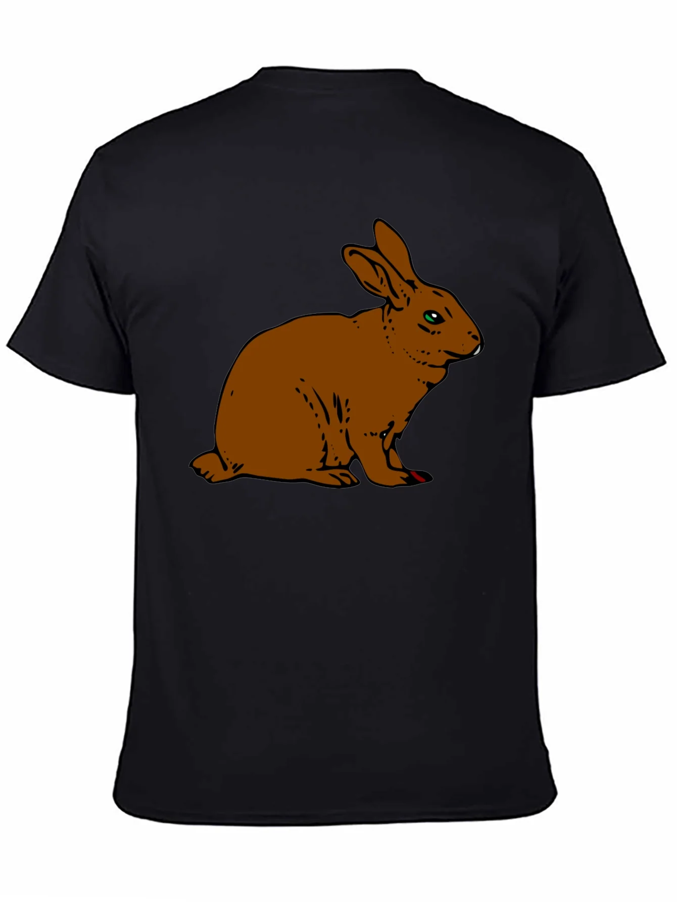 Rebbecca Rabbit Graphic Tee - Unisex Black Cotton Blend